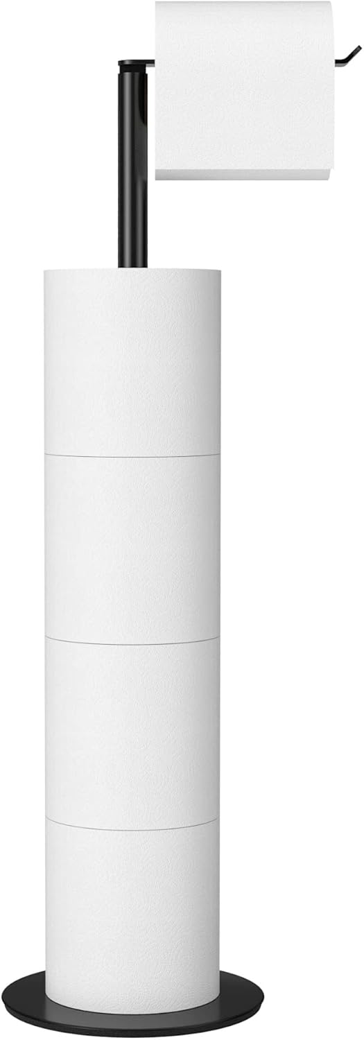 Freestanding Toilet Roll Holders for Bathroom Toilet Roll Storage, Stainless Ste...