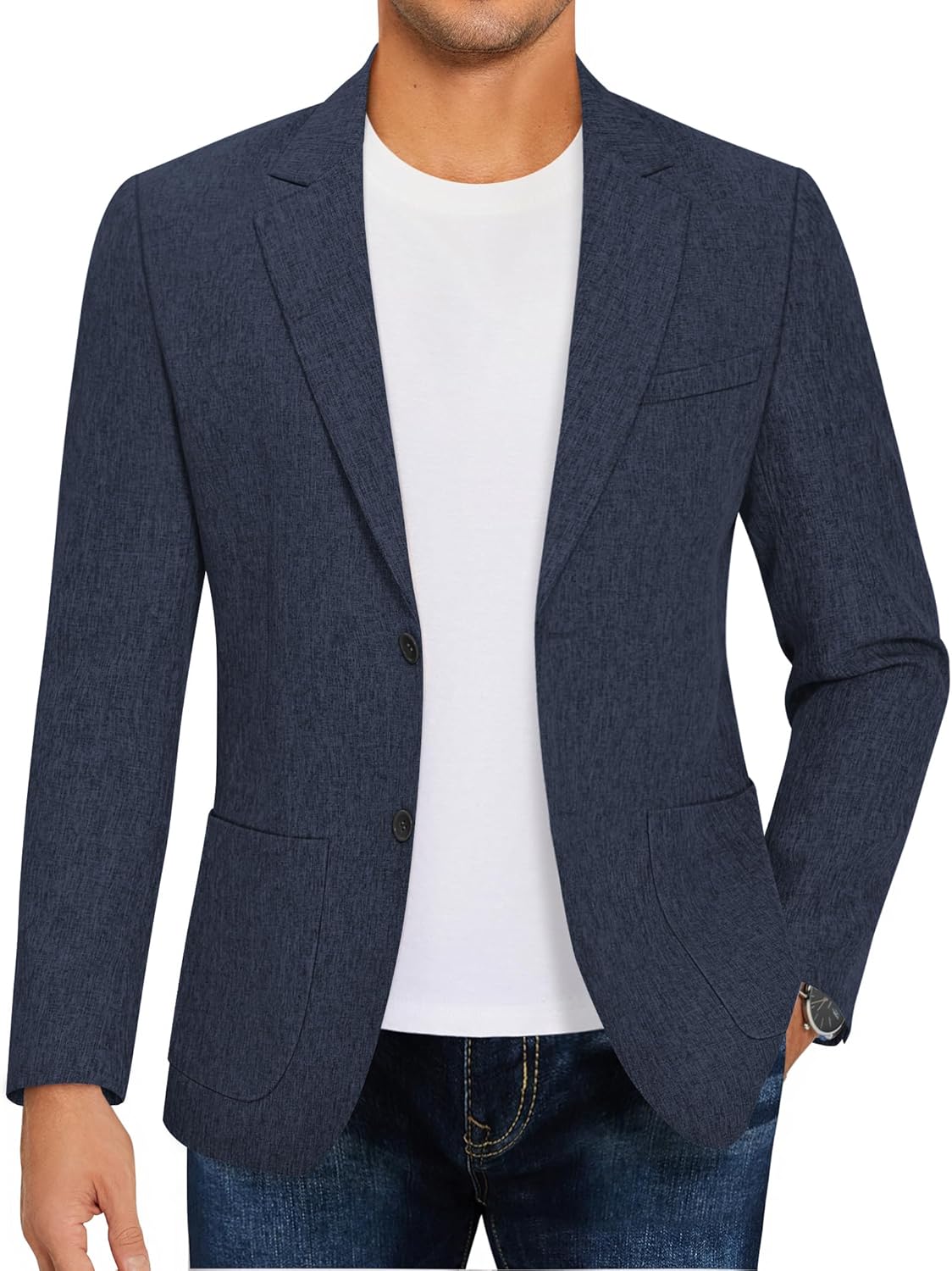 COOFANDY Mens Casual Blazer Sport Coat Lightweight Two Button Business Suit Jack...