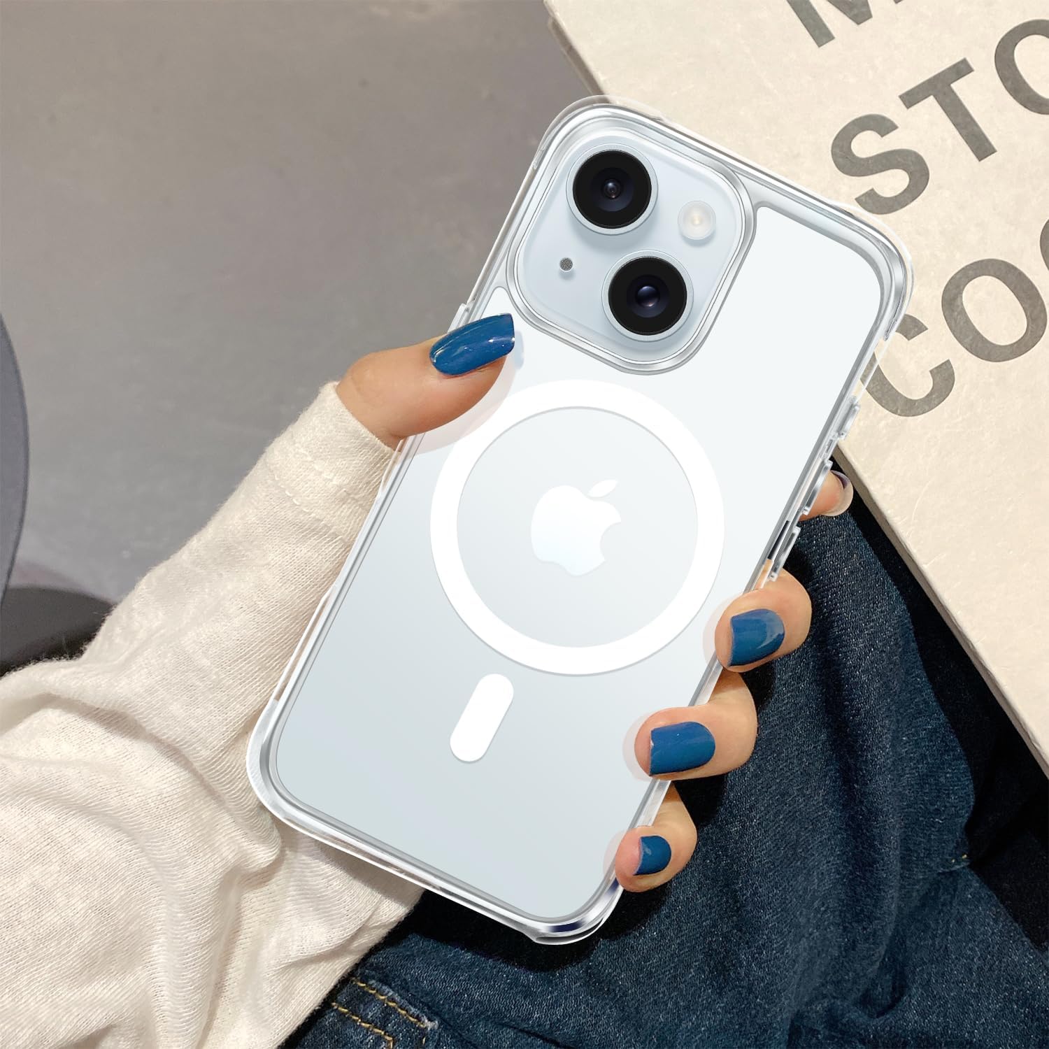 Mkeke for iPhone 14 Case Clear Compatible with Magsafe Military-Grade Protection...