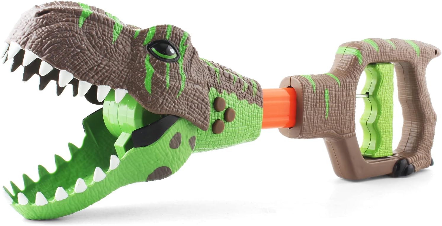 DINOBROS Dinosaur Chomper Toys for Kids with 3 Roar Sounds and Light Jurassic Di...