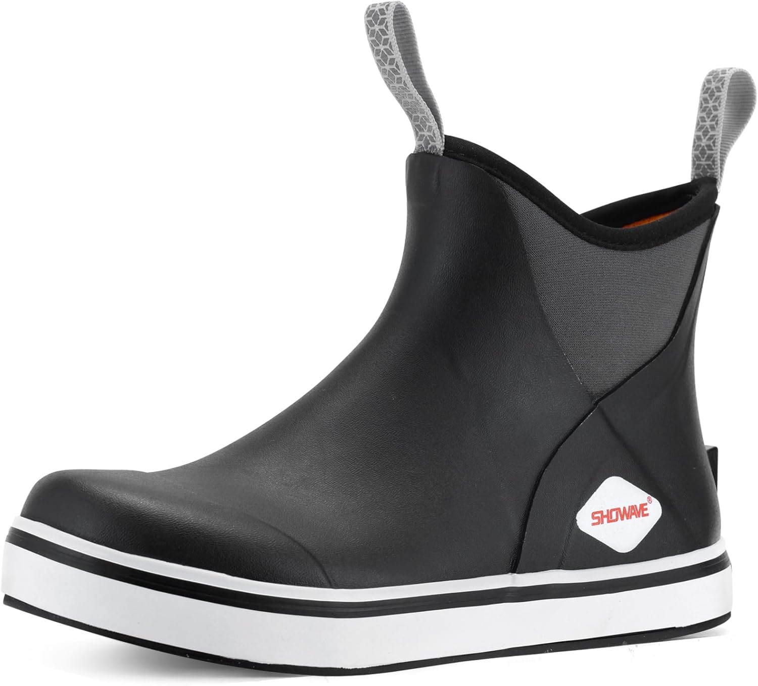 Showave Kid's Deck Boots Waterproof Ankle Rain Boots for Boys Girls Insulated Ne...