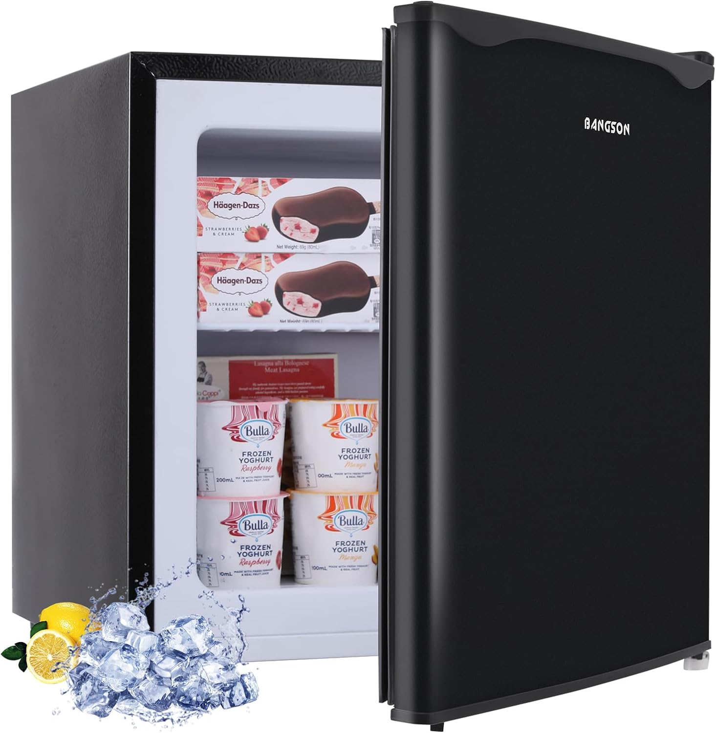 BANGSON Upright Freezer,1.1Cu.ft Mini Freezer with Removable Shelf, Single Door...