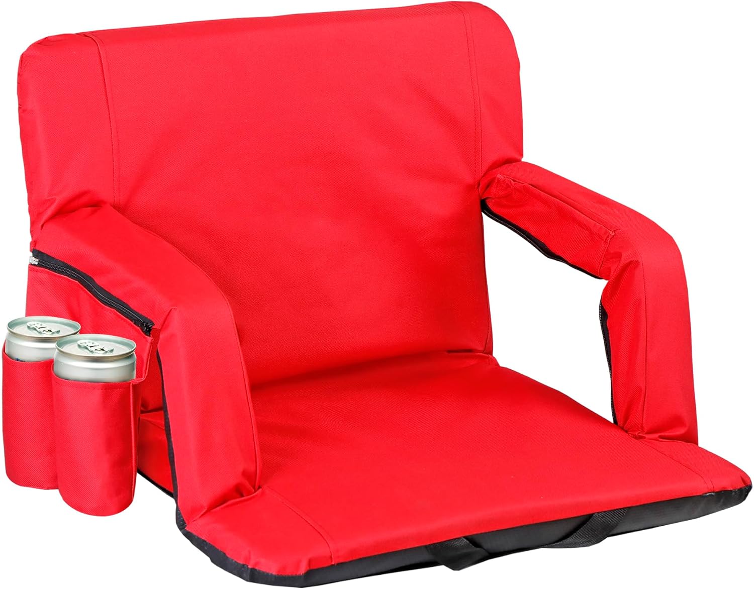 Nova Microdermabrasion 20.5"/25" Wide Stadium Seat for Bleachers w/Back Support...