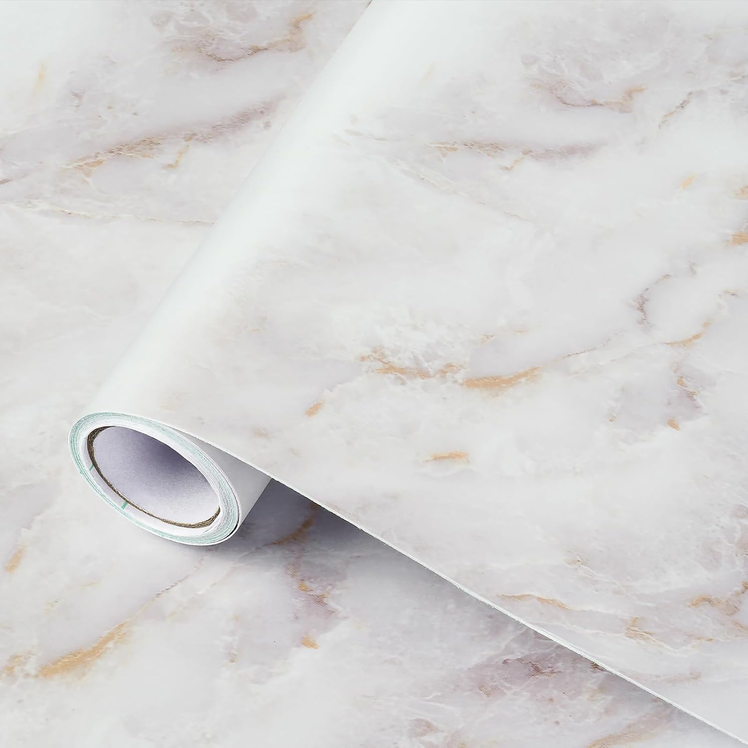 rabbitgoo Marble Contact Paper for Countertops, Self Adhesive Peel and Stick Wal...