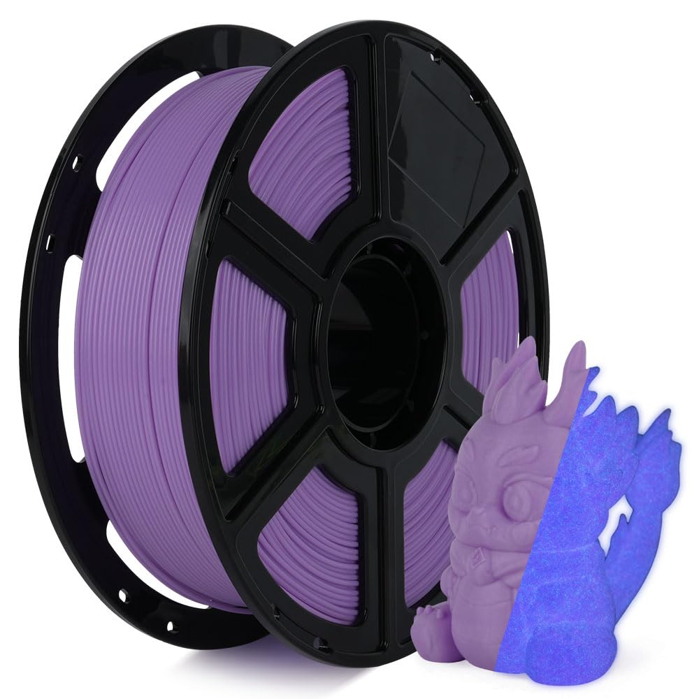 FLASHFORGE Glow in The Dark Rapid PLA Filament 1.75mm, High Flow Speedy 3D Print...