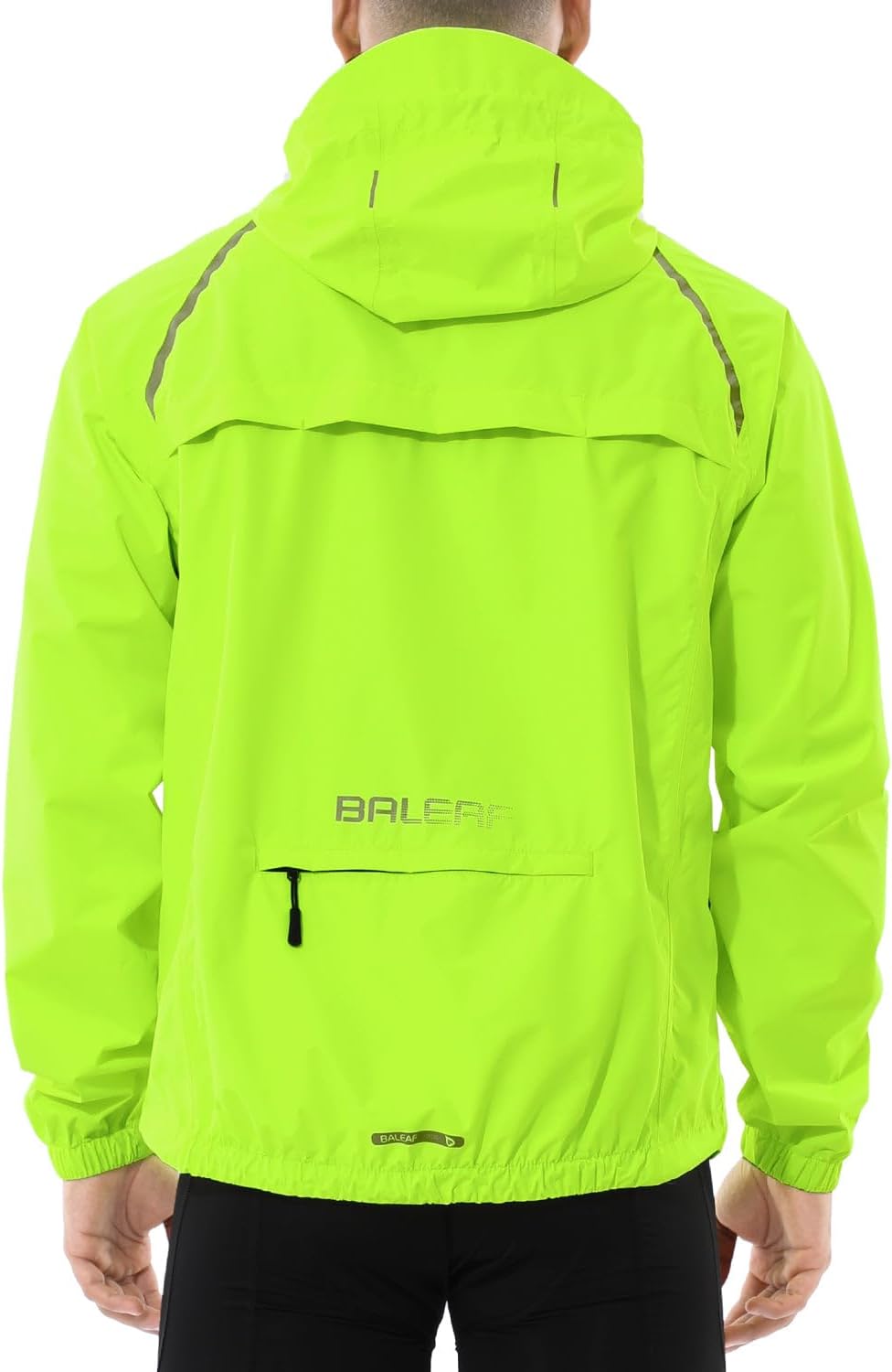 BALEAF Waterproof Jacket Mens Cycling Jackets Reflective Running Outdoor Rain Co...