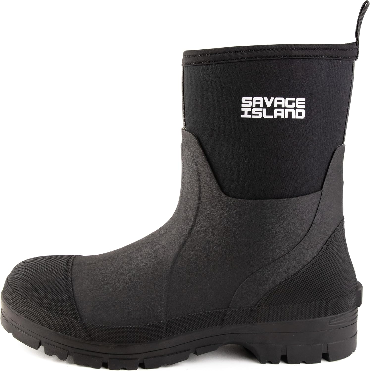 Savage Island Arran Short Neoprene Wellington Boots - Insulated Rubber Warm Wate...