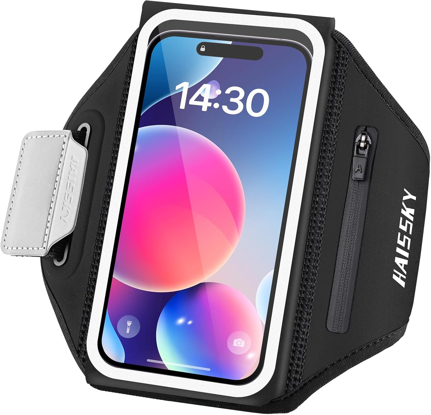 Running Armband with Earphone Bag 3D Design Cell Phone Armband for iPhone 16 15...