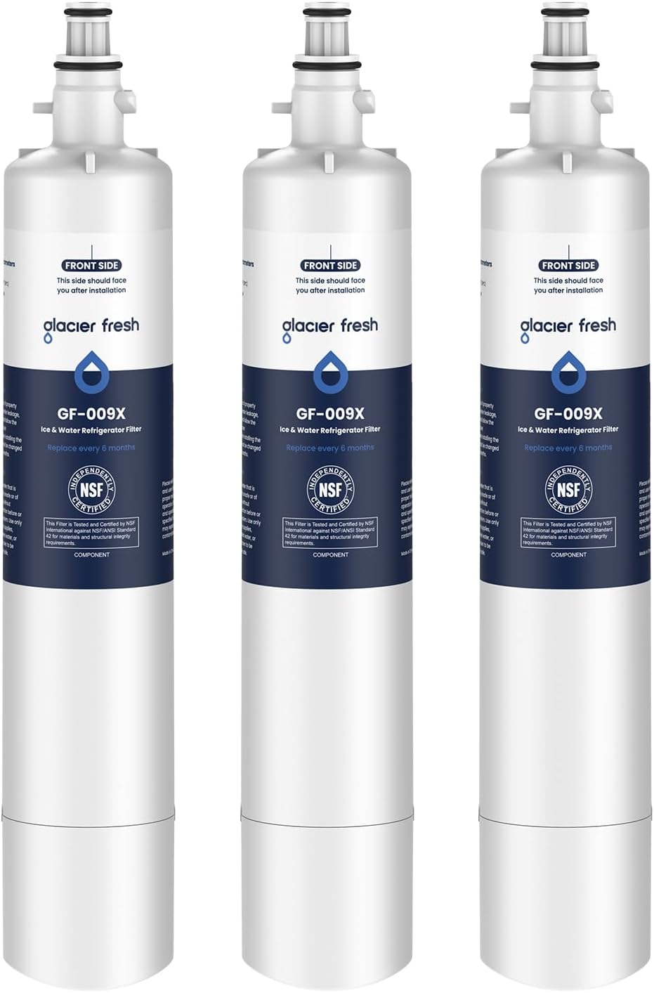 GLACIER FRESH Replacement for RPWFE, RPWF (Built-in CHIP) Refrigerator Water Fil...
