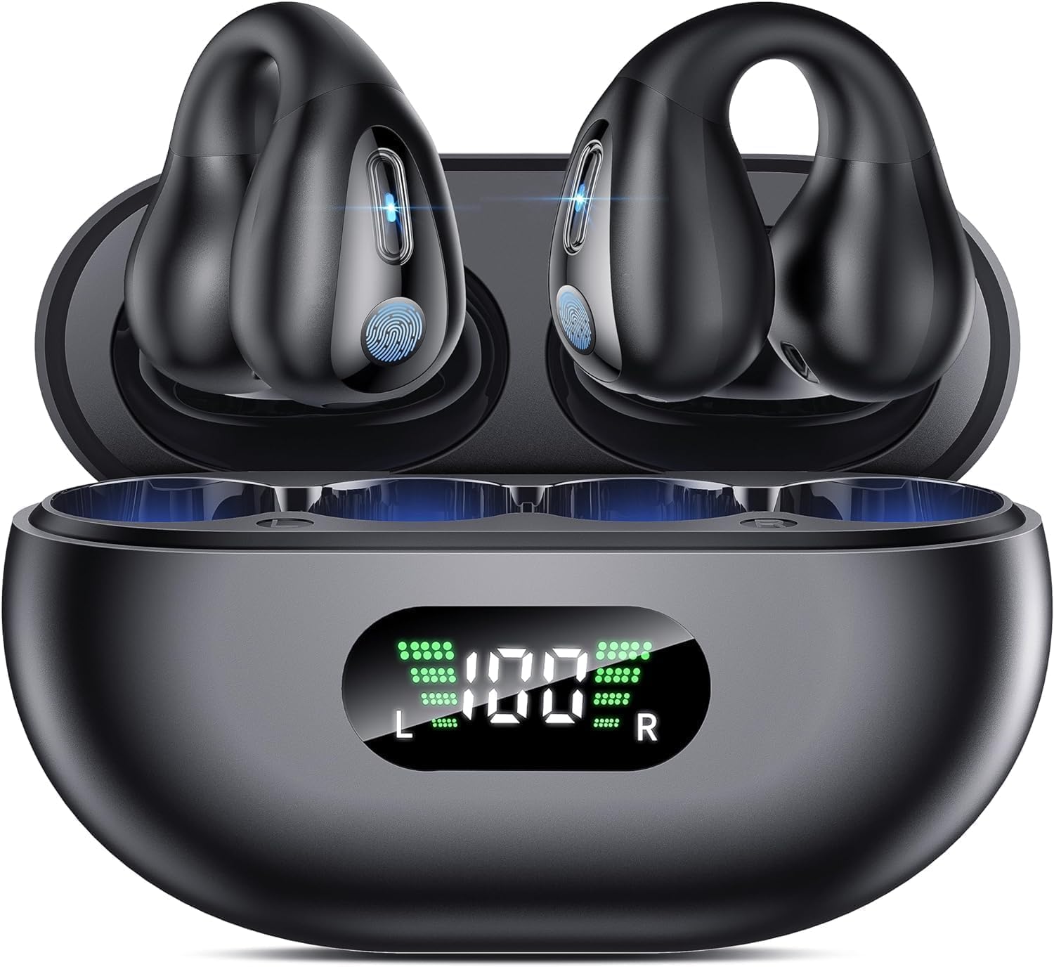 Bone Conduction Headphones - Wireless Earbuds Bluetooth Sports Open Ear Headphon...