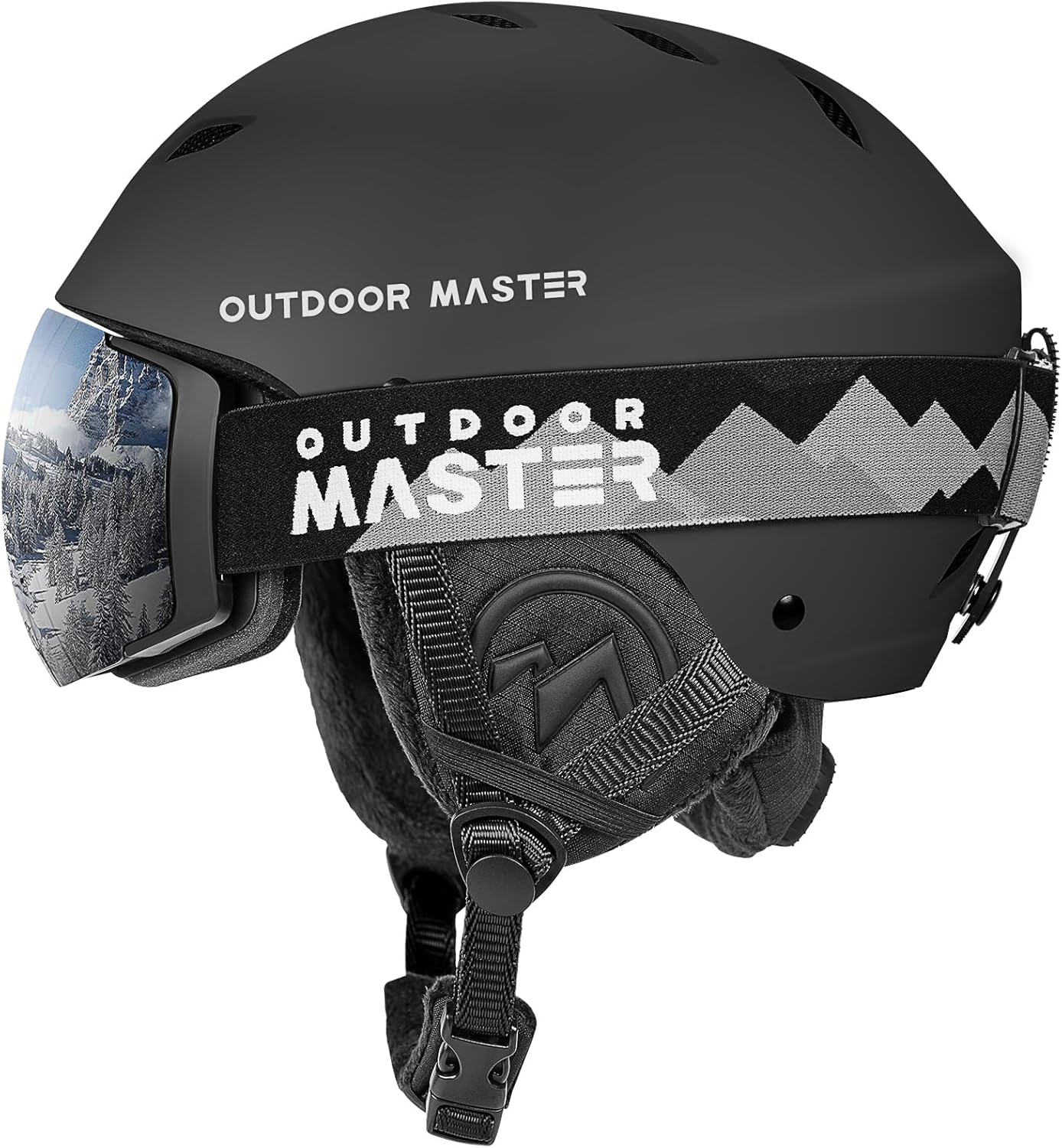 OutdoorMaster Ski Helmet Set,Kelvin Ski Helmet with Ski Goggles PRO - Snowboard...
