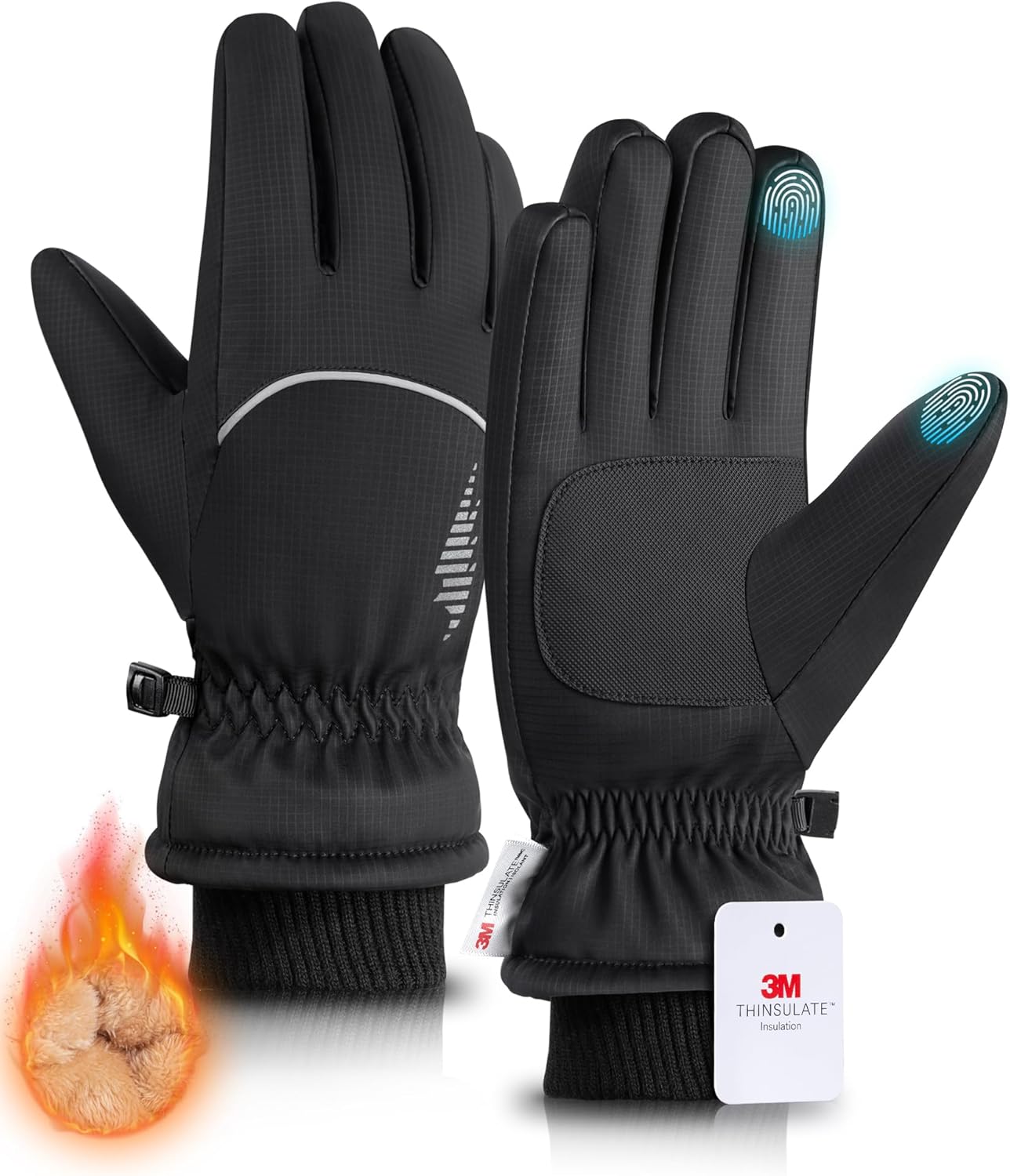 rivmount Winter Gloves Women Men, Thermal Ski Gloves for Cold Weather with Warm,...