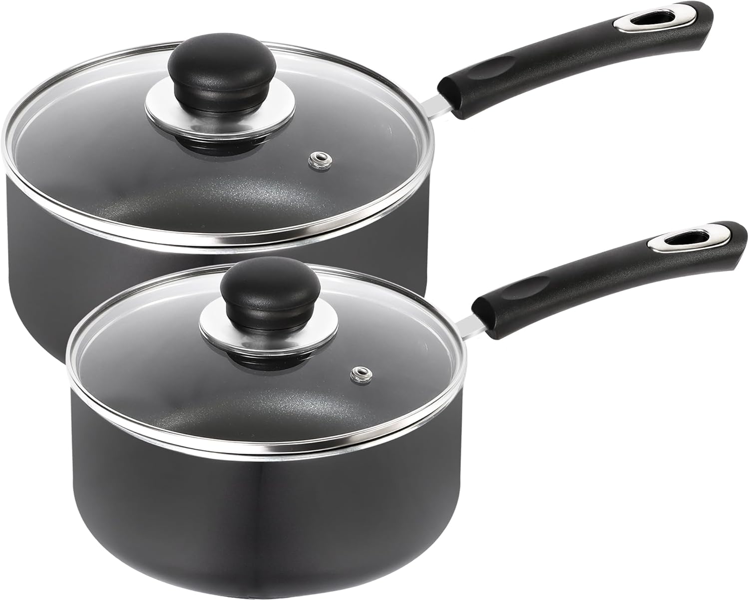 Utopia Kitchen Nonstick Saucepan Set with Lid, 2 Quart and 3 Quarts Multipurpose...