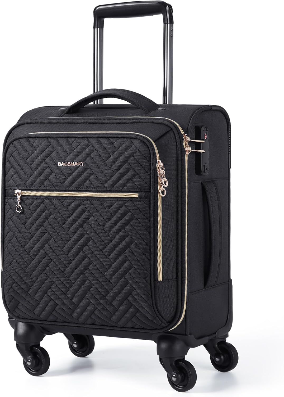 BAGSMART Underseat Carry On luggage Airline approved, 16-inch Softside Underseat...