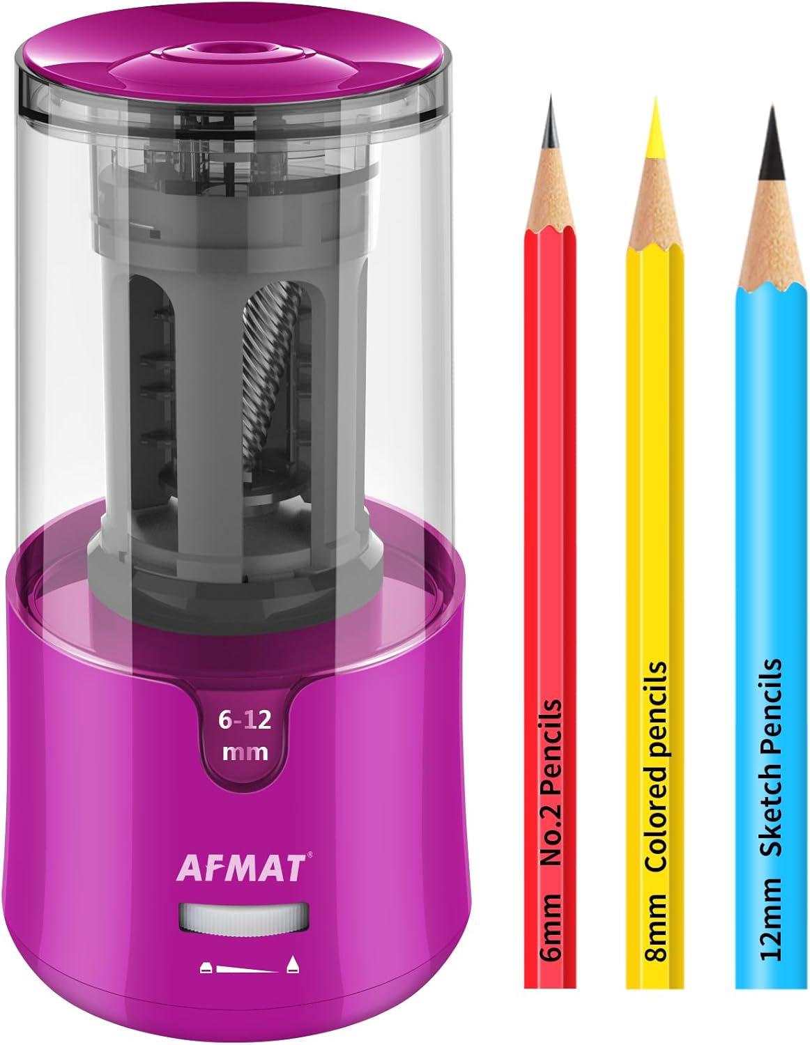 AFMAT Electric Pencil Sharpener for Colored Pencils, Auto Stop, Fast Sharpen in...