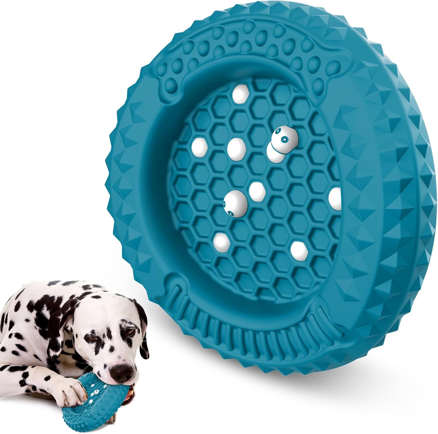PcEoTllar Dog Chew Toys for Aggressive Chewers, Large Indestructible Dog Toys fo...