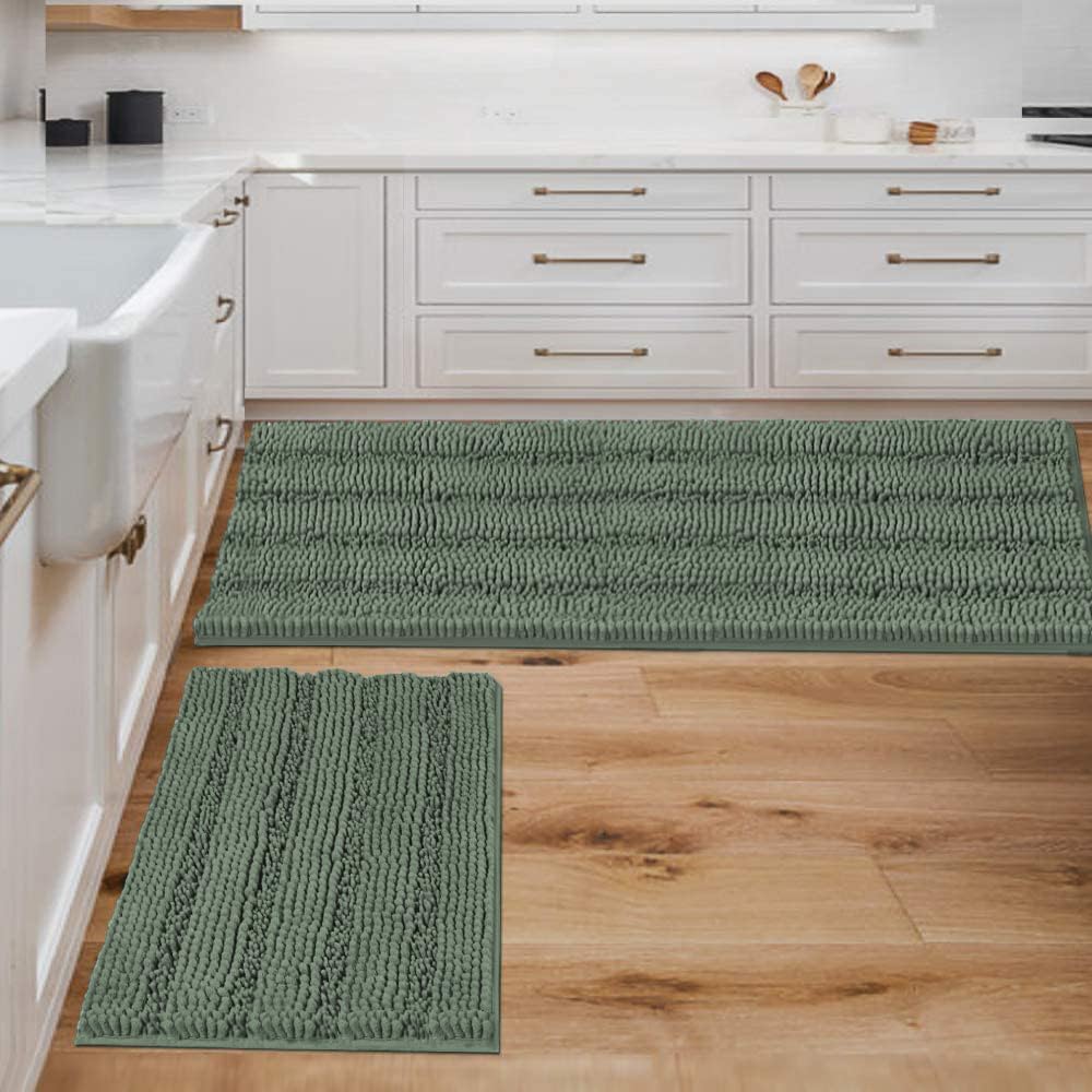 H.VERSAILTEX 2 Piece Bathroom Set Bathroom Rugs Bath Mats Sets Super Absorbent C...