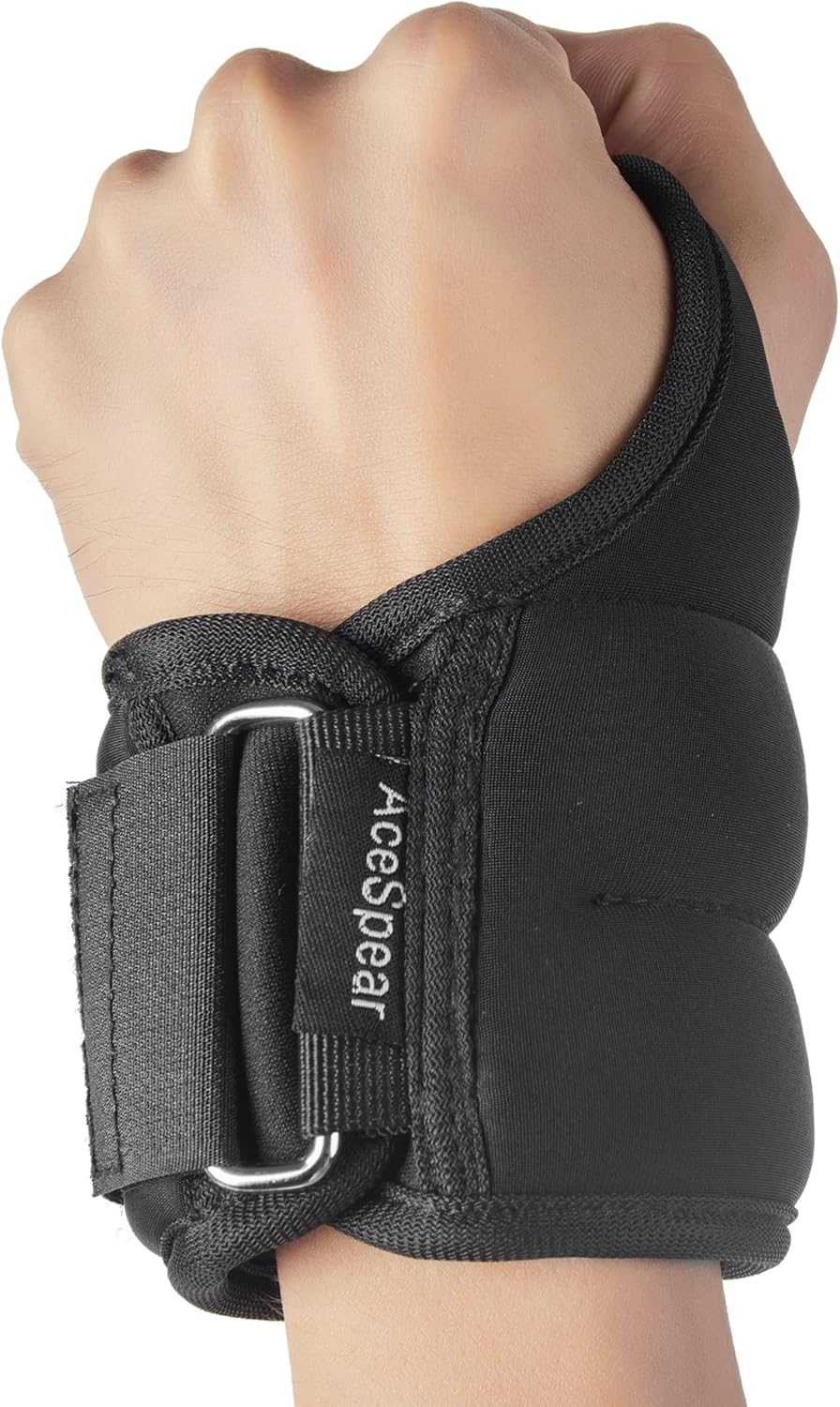 AceSpear Wrist Weights with Thumb Loops Lock for Men Women 1lb*2 2lbs*2 3lbs*2 A...