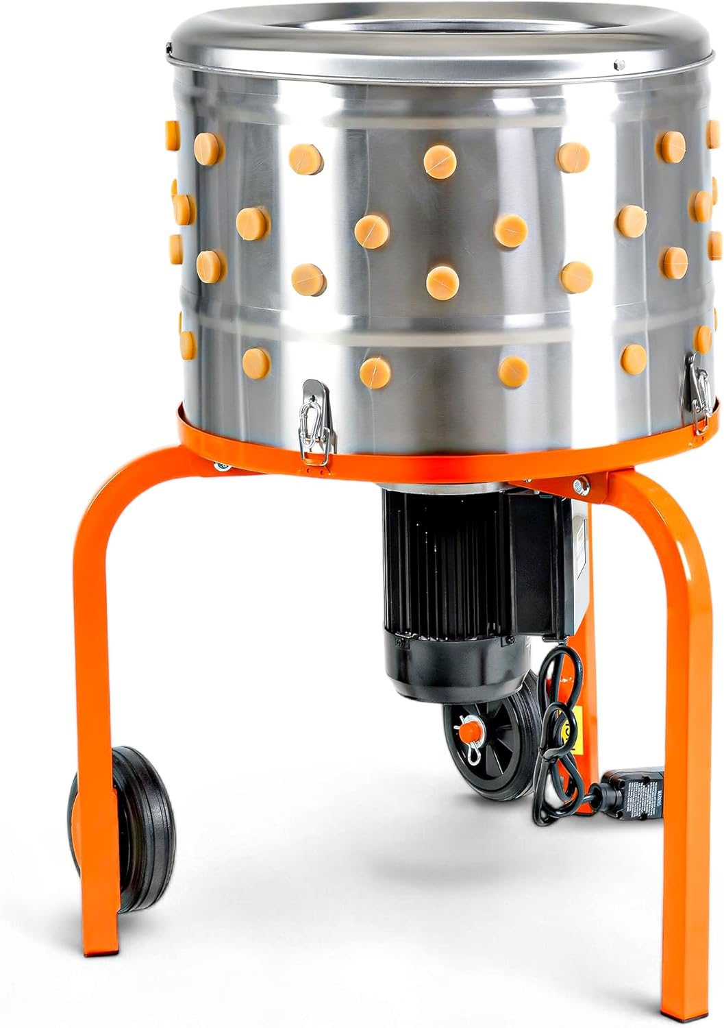 SuperHandy Chicken Plucker 1HP 120VAC - Electric Stainless Steel Poultry Process...