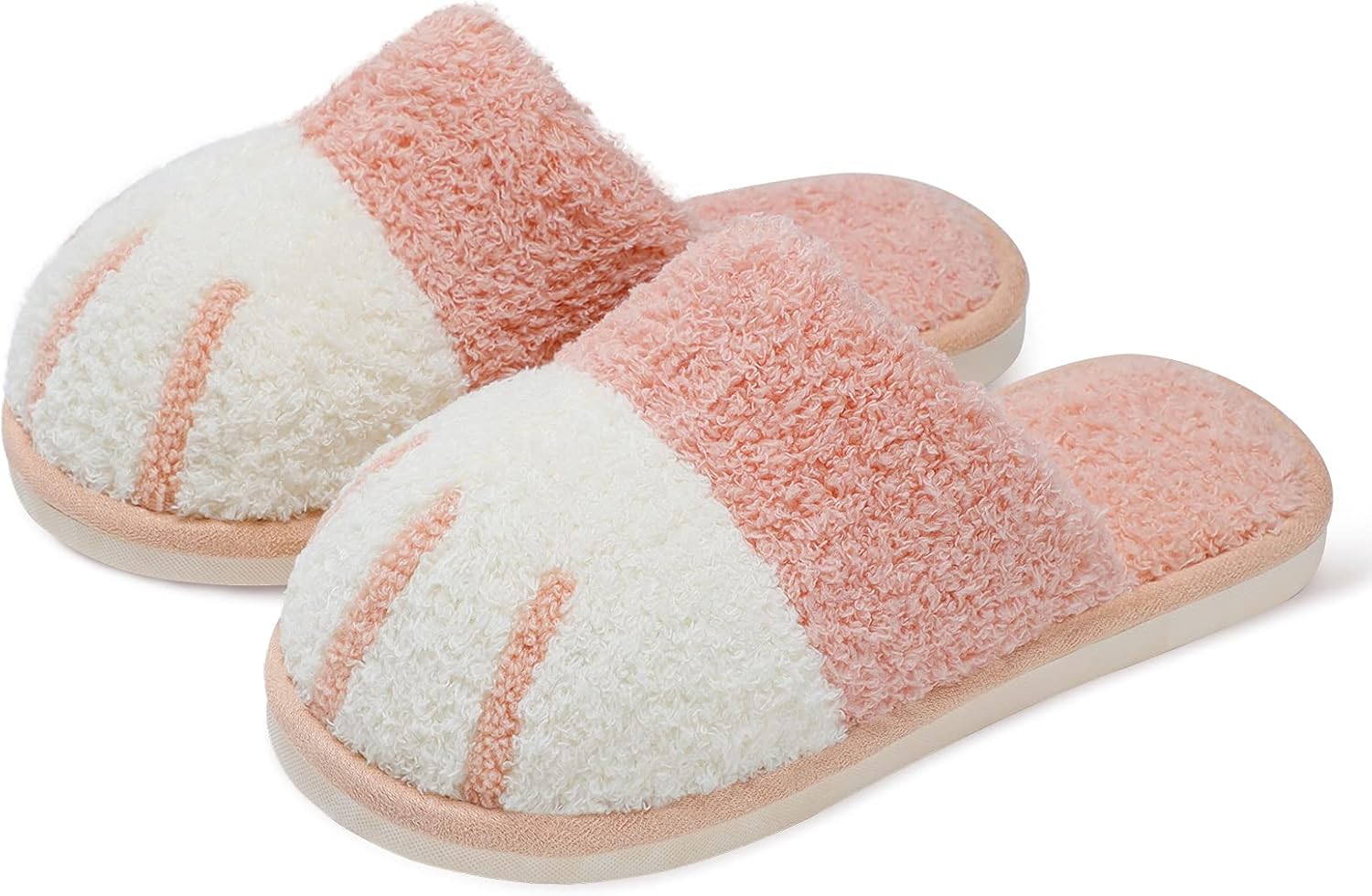 SINNO Cute Animal Slippers for Women Indoor Outdoor Memory Foam House Slippers S...