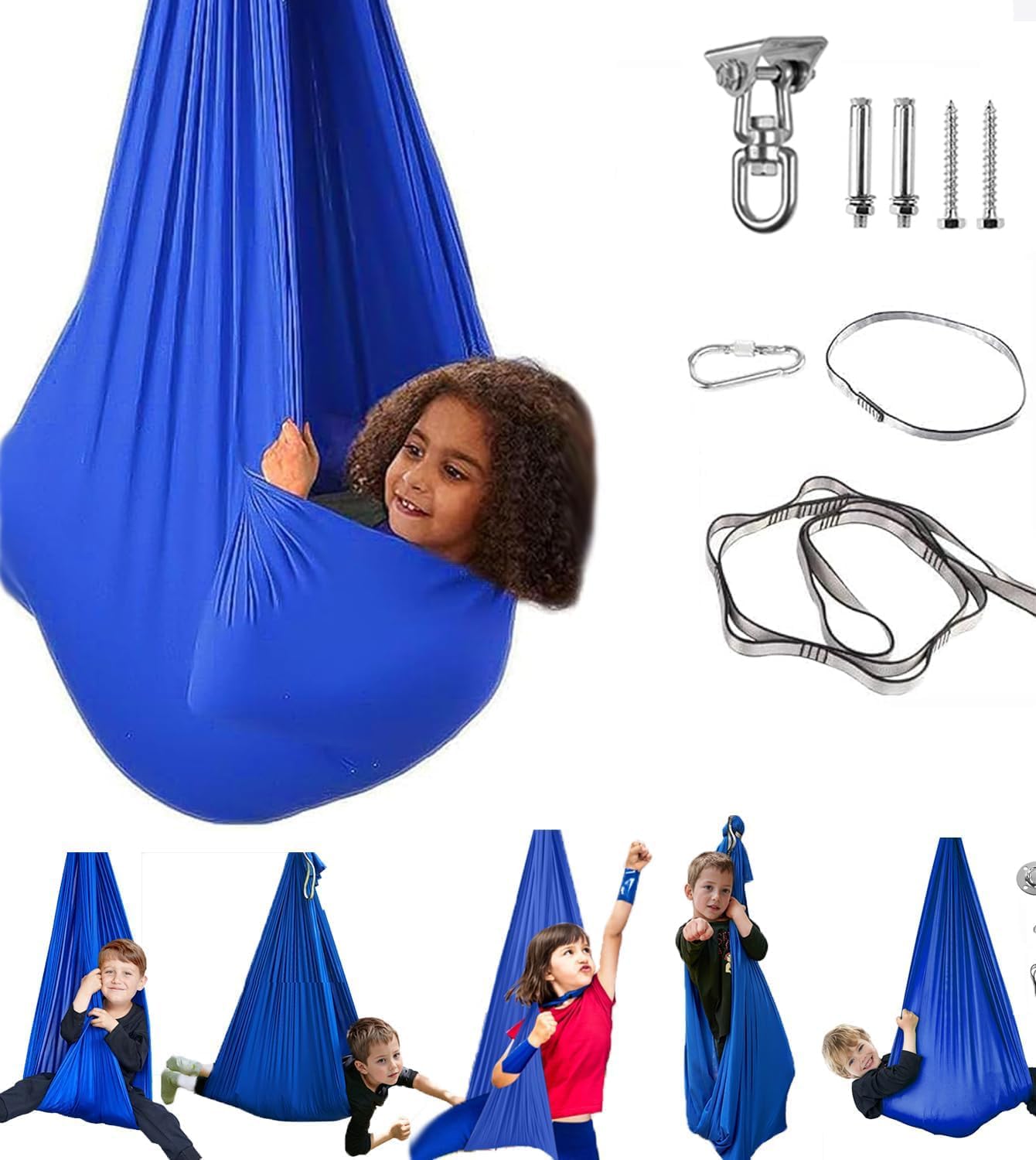Aokitec Therapy Swing for Kids with Special Needs (Hardware Included) Snuggle Sw...