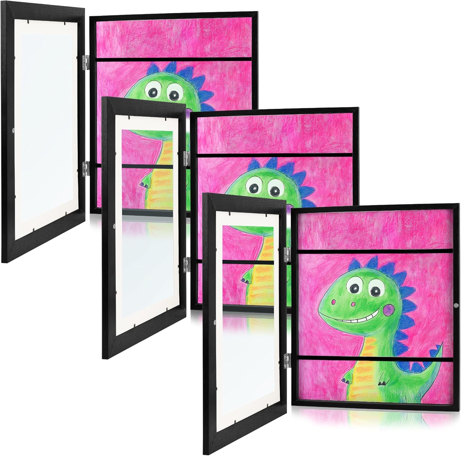 Zenacolor Kids Artwork Frames Changeable - Front-Opening to Display & Store 100...
