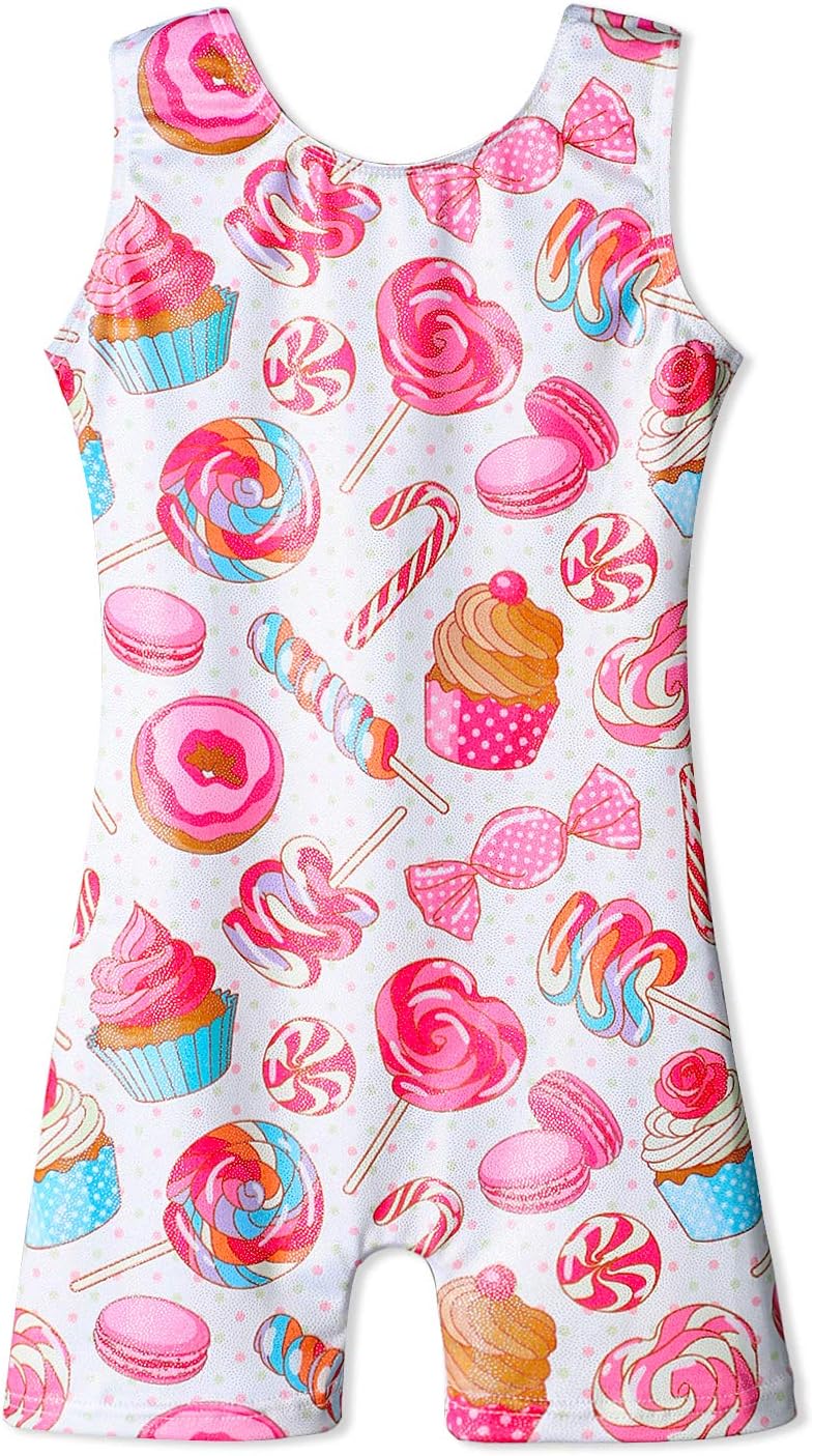 HOZIY Gymnastics Leotards for Girls Unicorn Aurora Rainbow Mermaid Dinosaur Cupc...