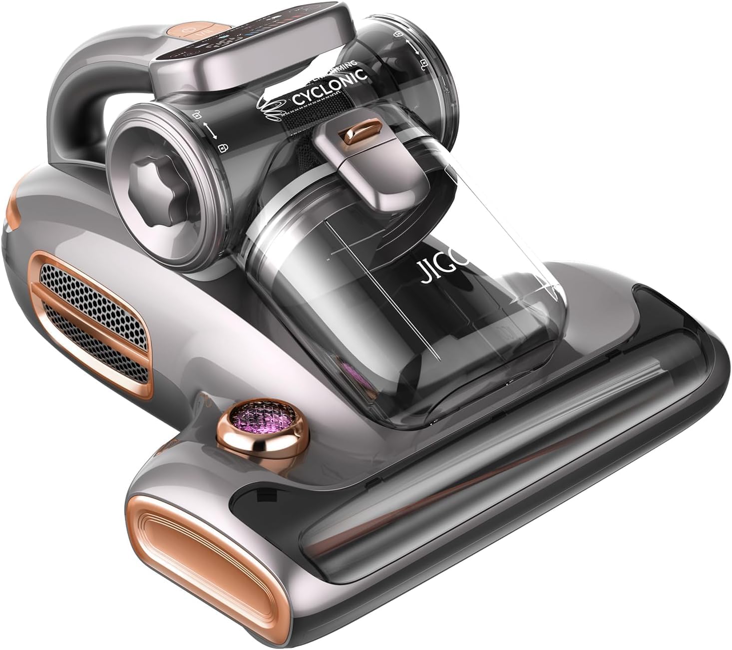 JIGOO T600 Bed Vacuum Cleaner with UV-C Light, 15Kpa Suction 700W Powerful Doubl...