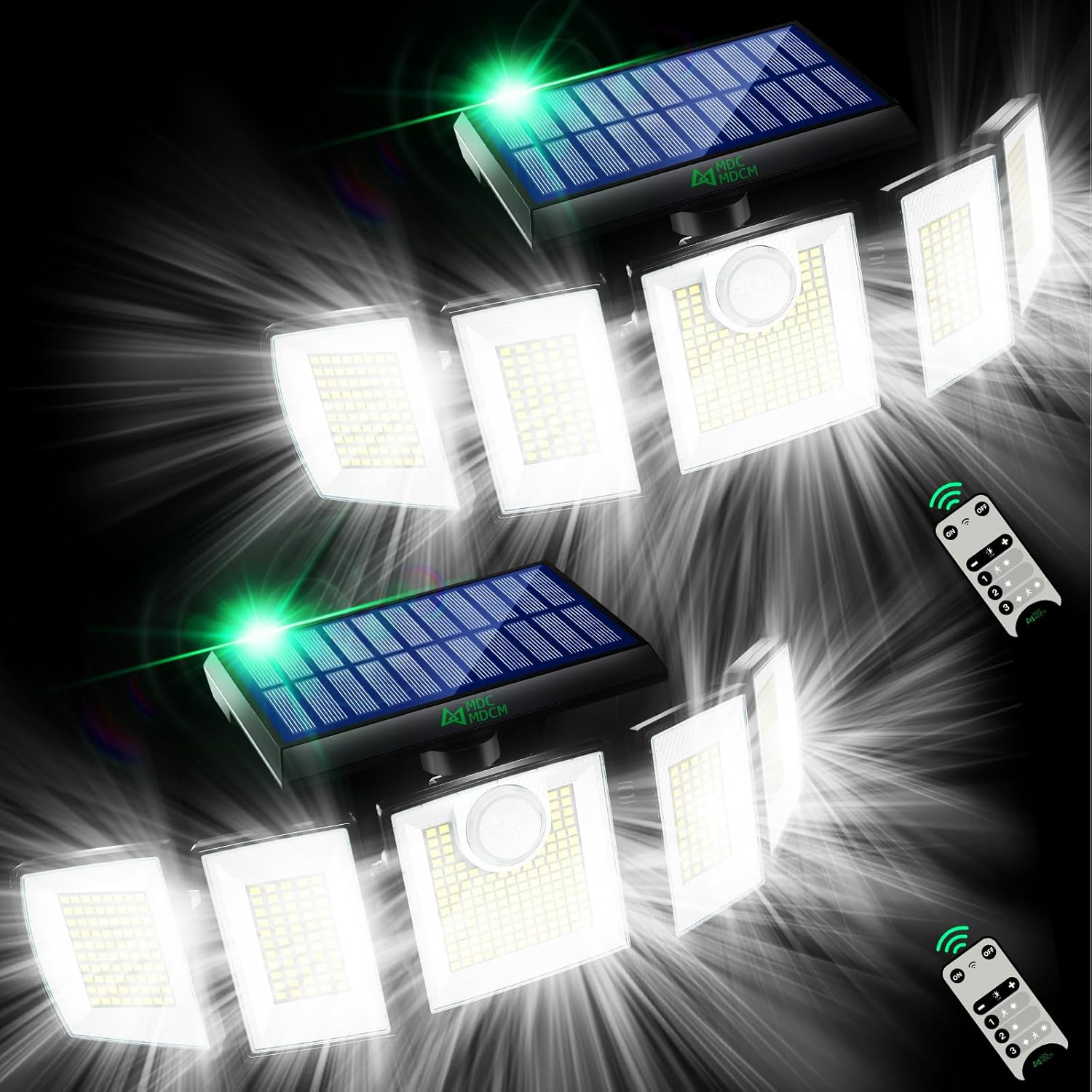 Solar Lights Outdoor Waterproof Motion Sensor - 416 LEDs 3000 Lumens Super Brigh...