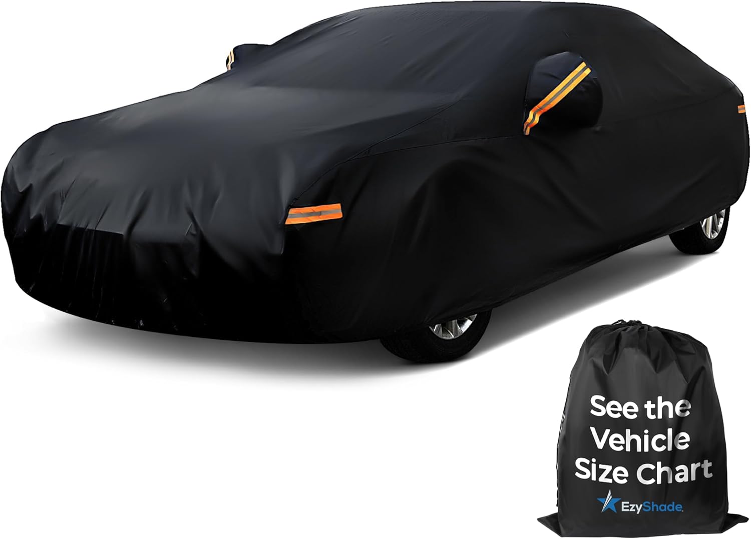 EzyShade 10-Layer Car Cover Waterproof All Weather. See Vehicle Size-Chart for A...