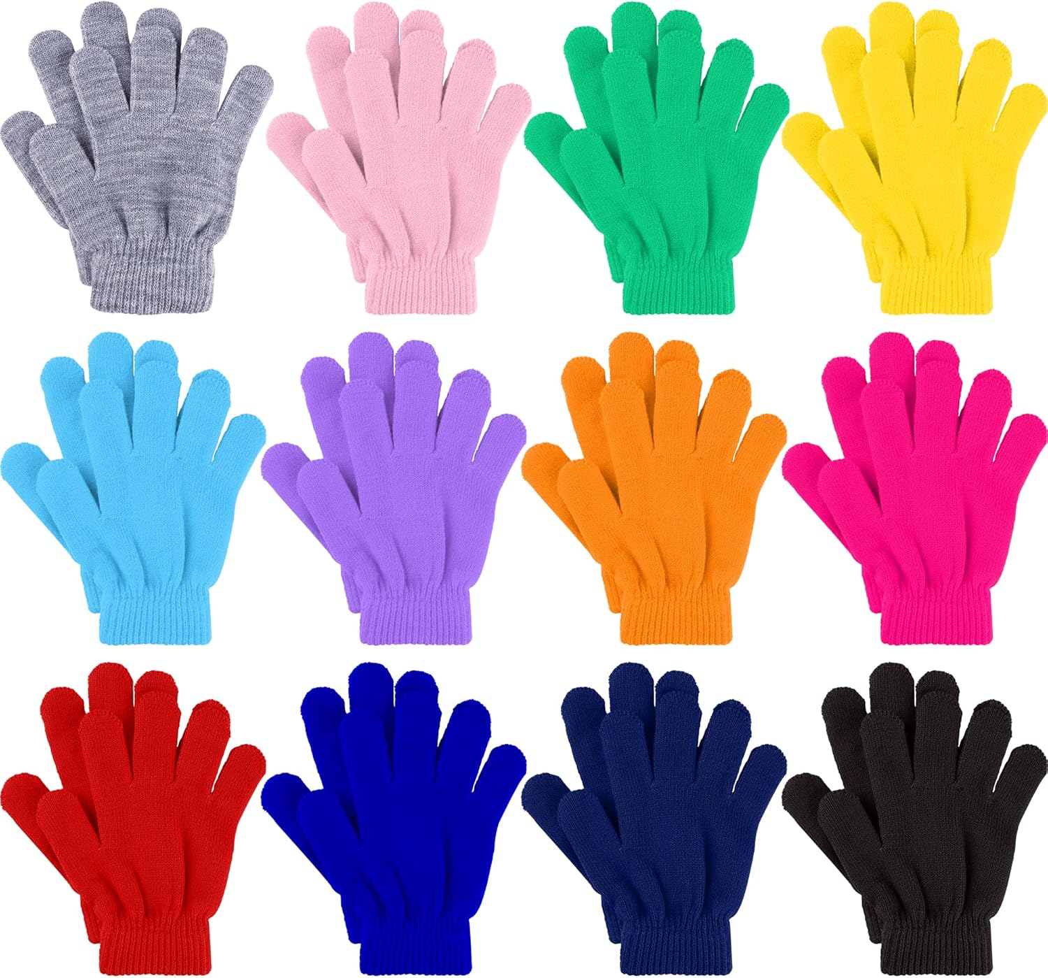 Glooarm 12 Pairs Kids Gloves Winter Toddler Gloves...