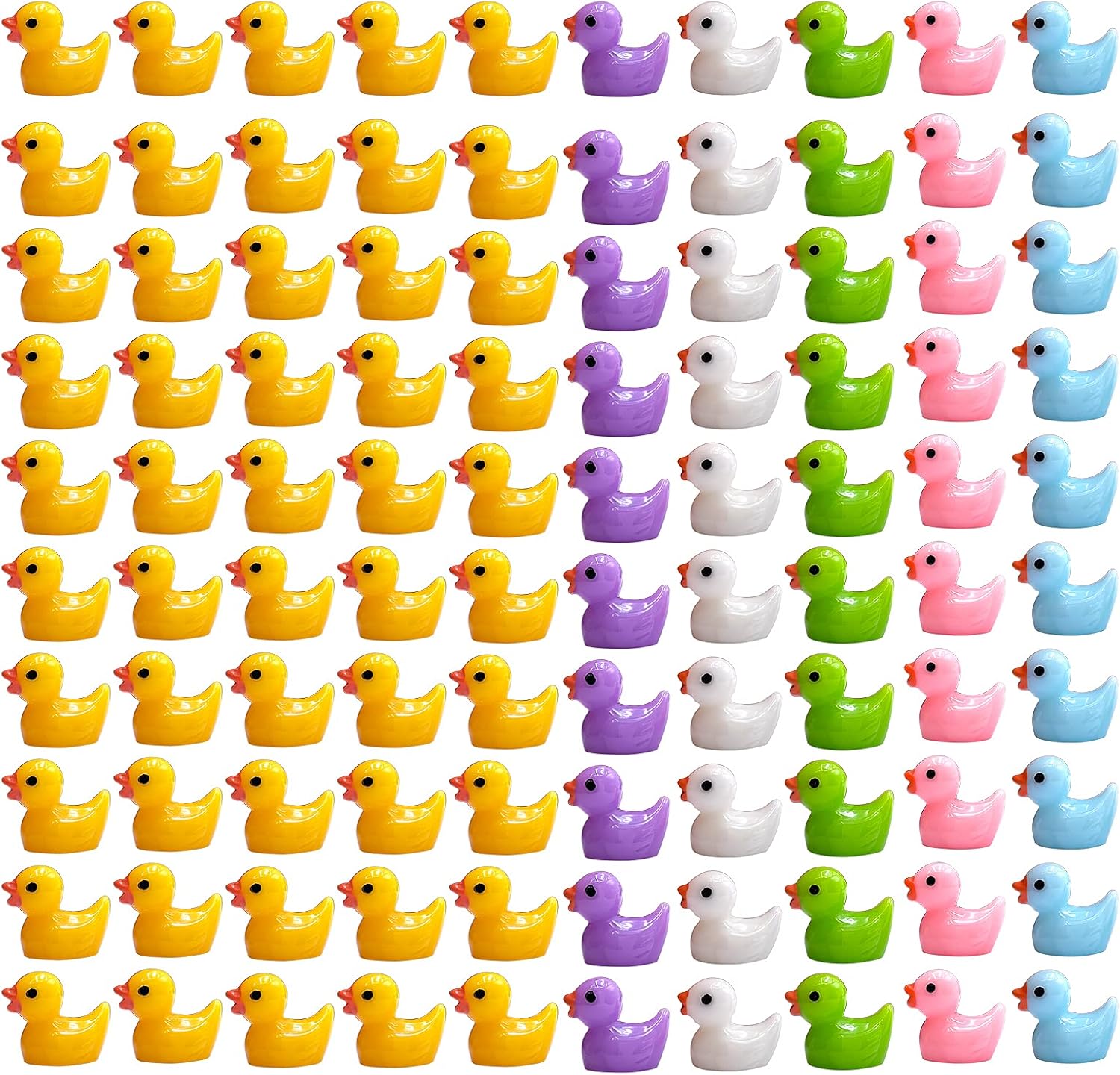 150 Pieces Mini Resin Duck Miniature Figures Micro Fairy Garden Landscape Aquari...