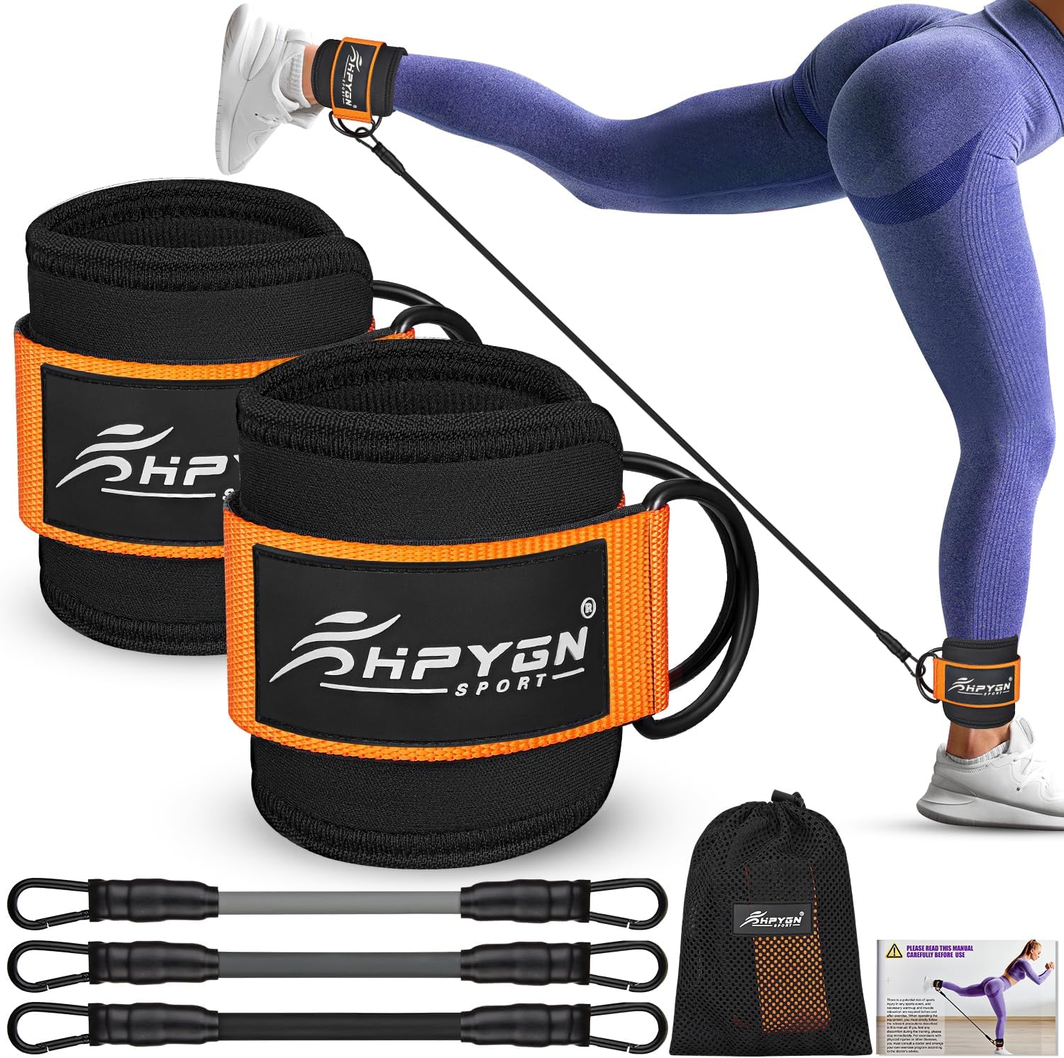 Ankle Resistance Bands, Ankle Bands for Working Out with Cuffs, Resistance Bands...