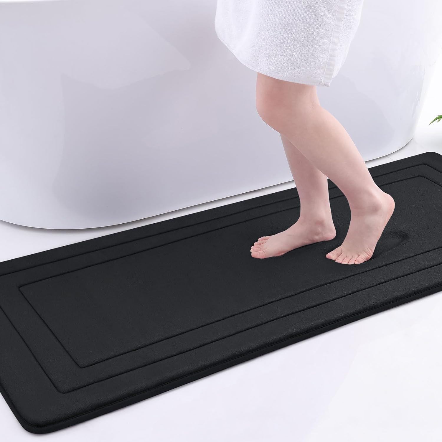 Arotive Memory Foam Bathroom Rug Mat 59x24, Ultra Soft and Absorbent Bath Mat, M...