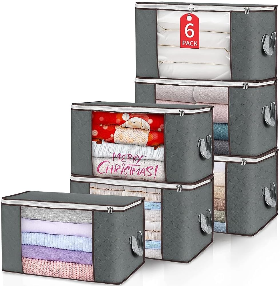 Budding Joy Clothes Storage, Foldable Large Storag...