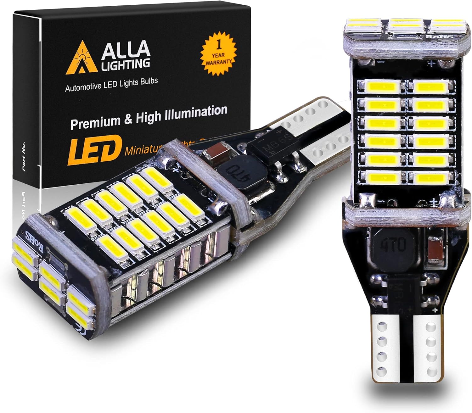Alla Lighting 912 921 LED Bulbs for Back-up Revers...