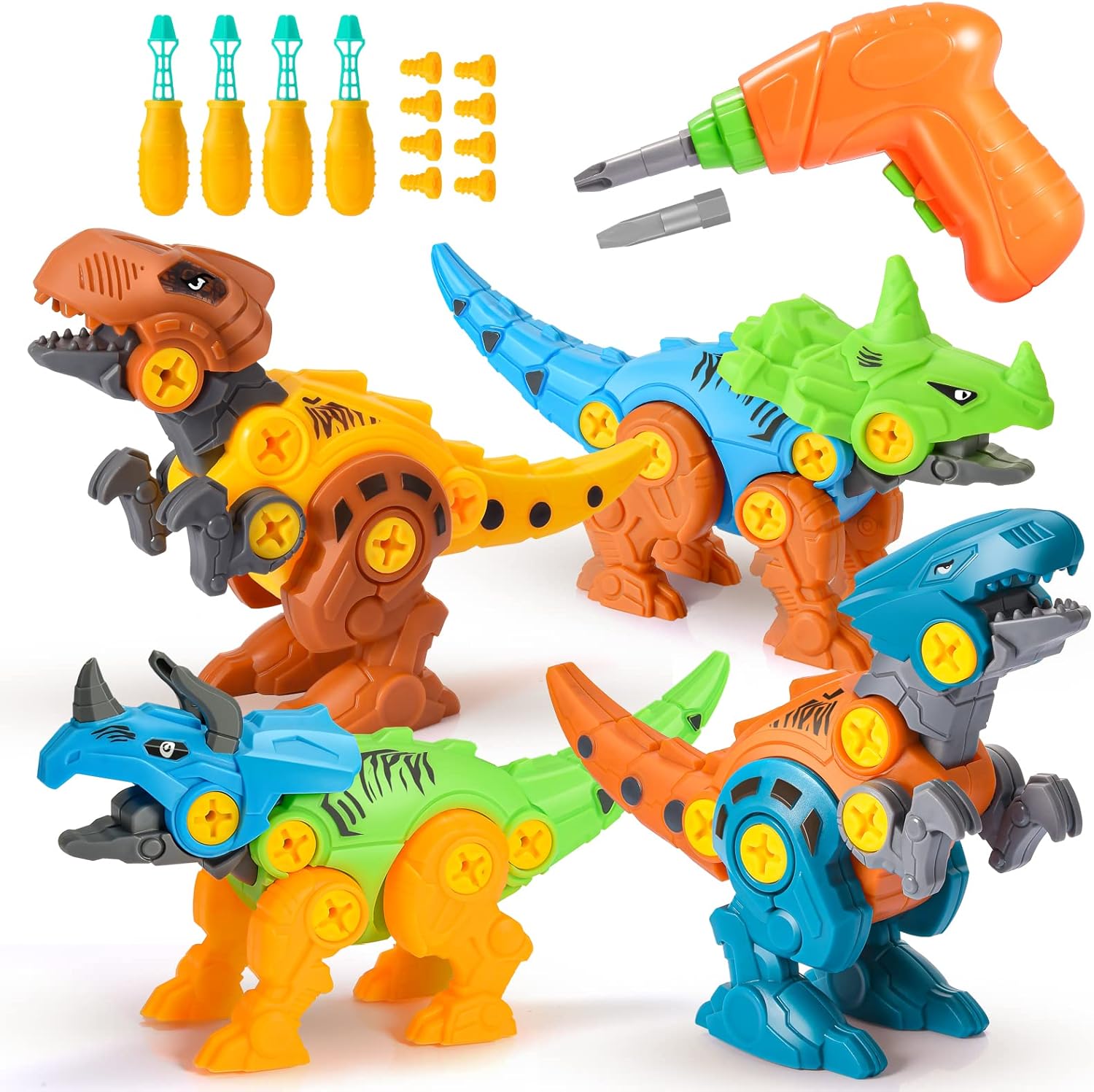 Toyzey Toys for 3 4 5 6 7 8 9 Year Old Boys, Dinosaur Toys for Boys Age 3-9 Anim...