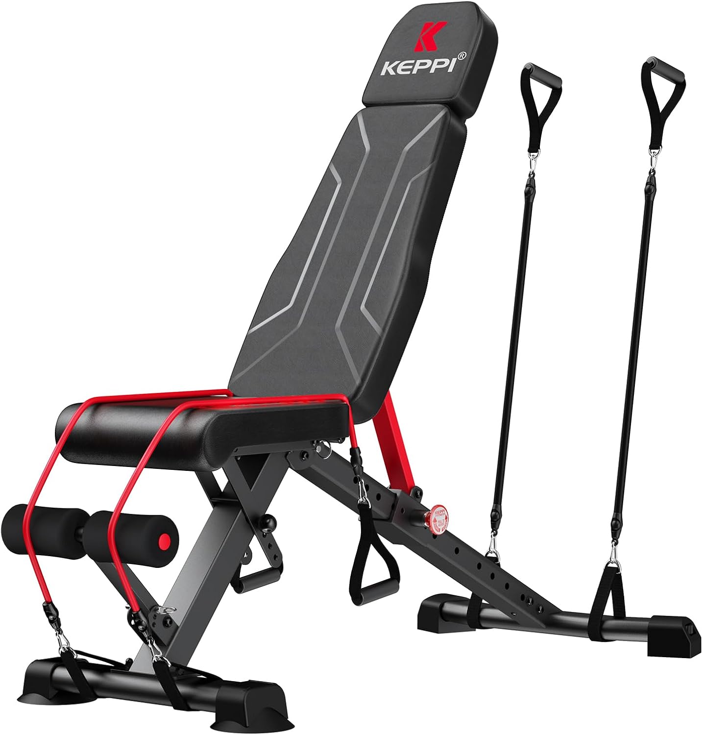 Keppi 900LB Weight Bench, Adjustable Foldable Workout Bench Press for Full Body...