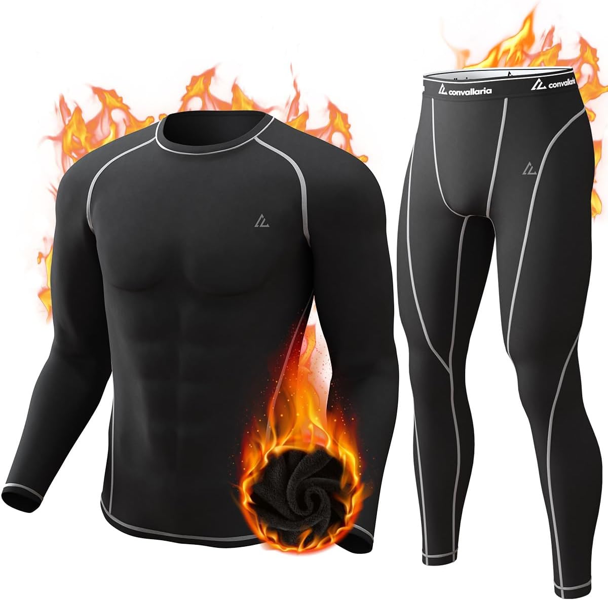 CL convallaria Thermal Underwear Long Johns Set Mens Winter Gift Hunting Gear Sp...