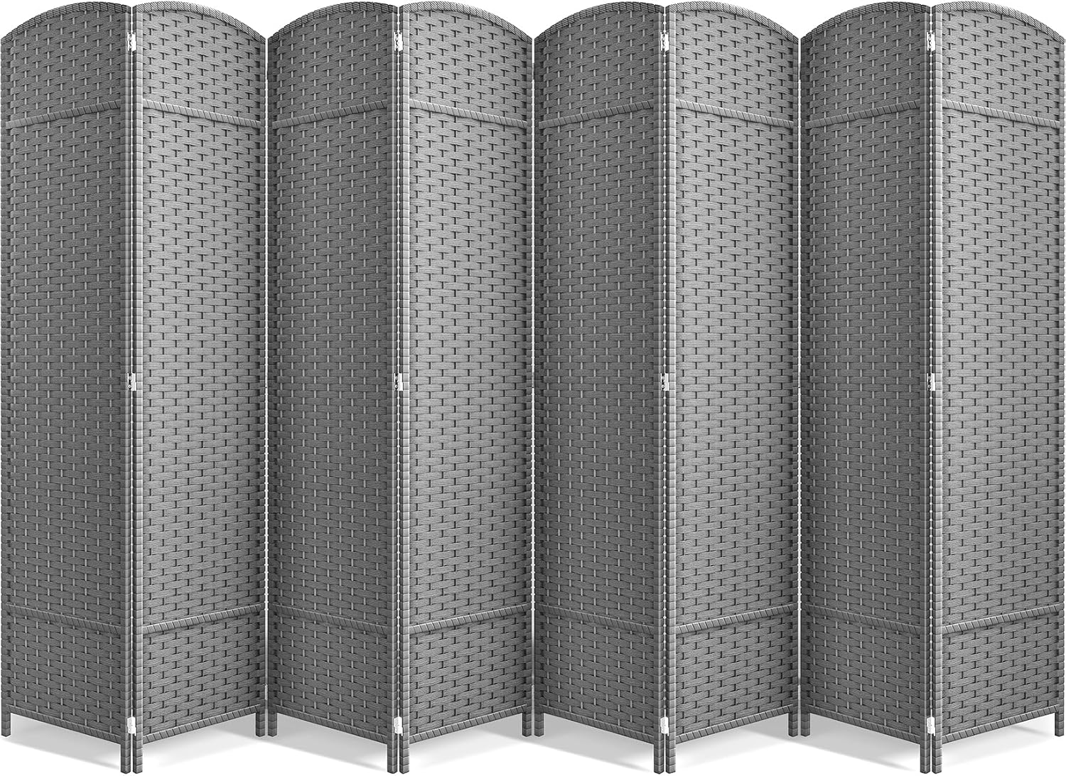 Sorbus 8 Panel Room Divider 6 ft. Tall - Privacy Screen, Extra Wide Double Hinge...