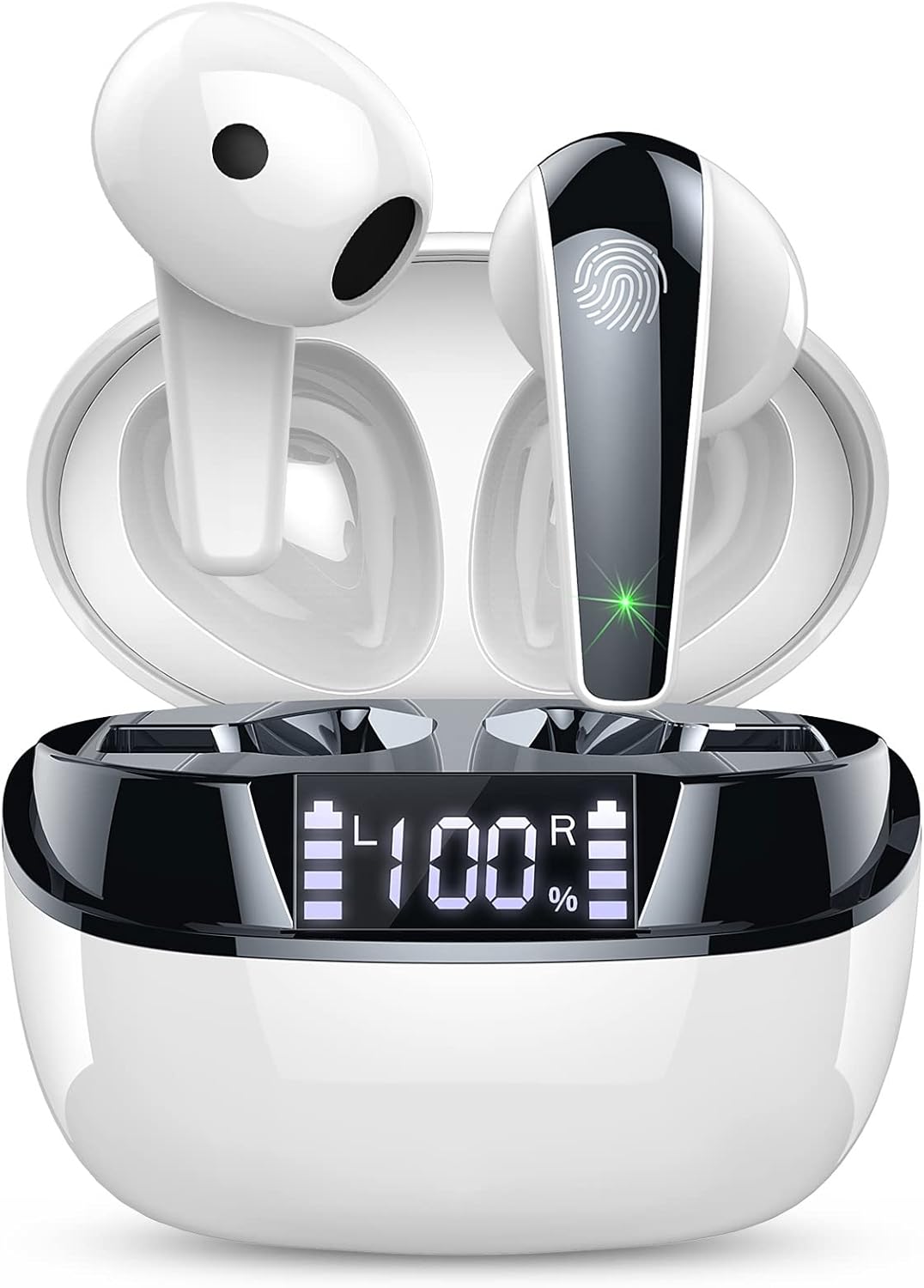 Wireless Earbuds Bluetooth 5.3 Earphones with HiFi Stereo Headphones Wireless, 4...