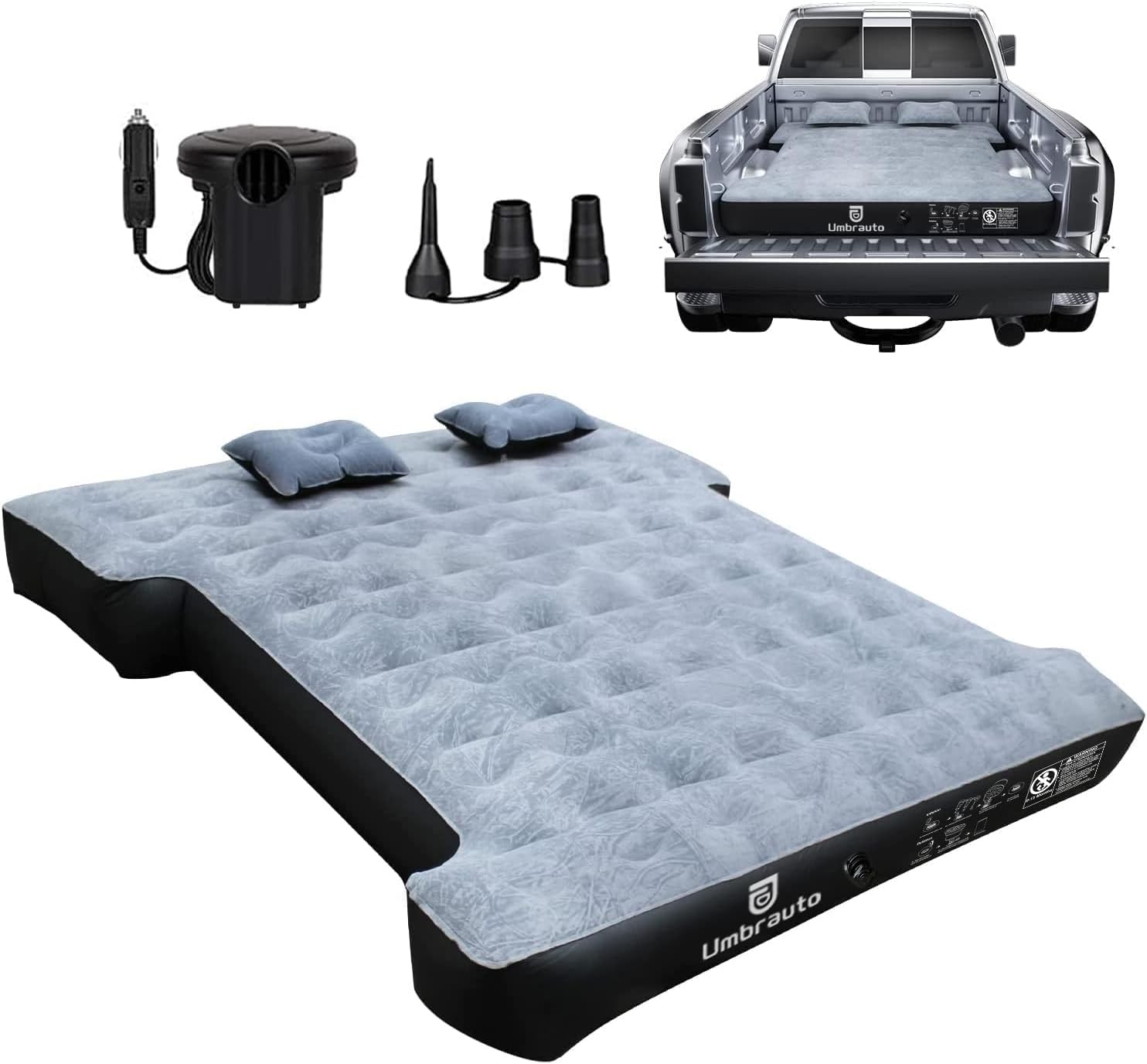 Umbrauto Inflatable Truck Bed Air Mattress for Full Size Short Truck Beds, 5.5-5...