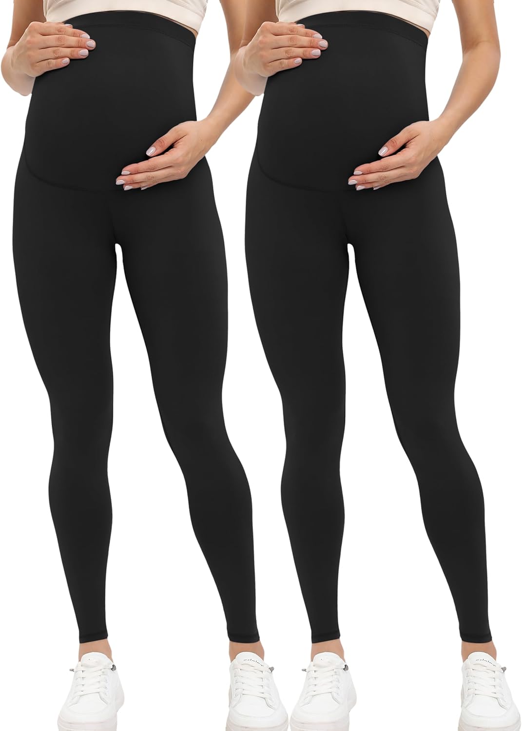 Buttergene Women's Maternity Leggings over the Belly Pregnancy Active Wear Worko...