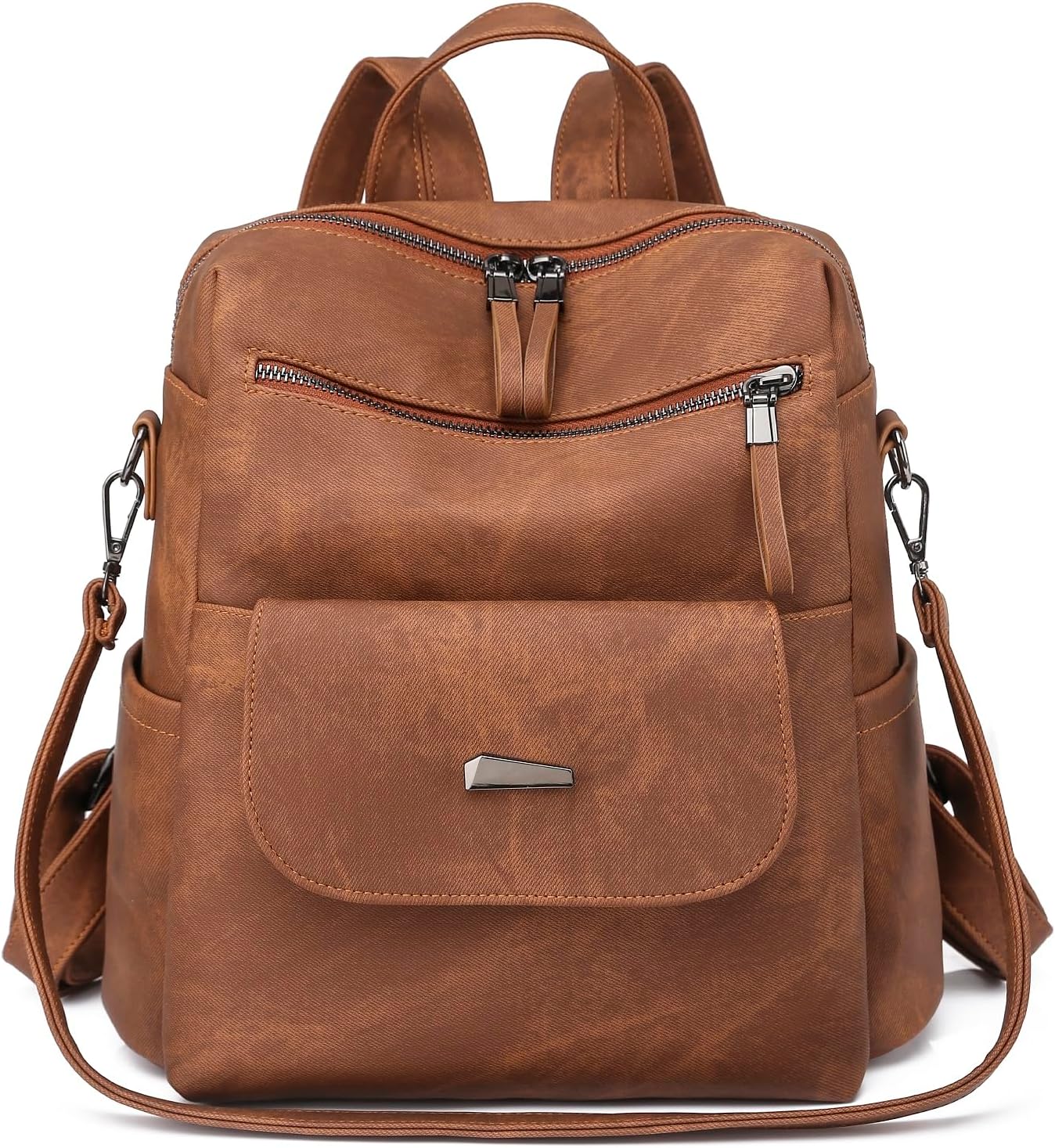 Puwuzixi Women Backpack Waterproof Anti-Theft Lightweight PU Fashion Travel Mult...