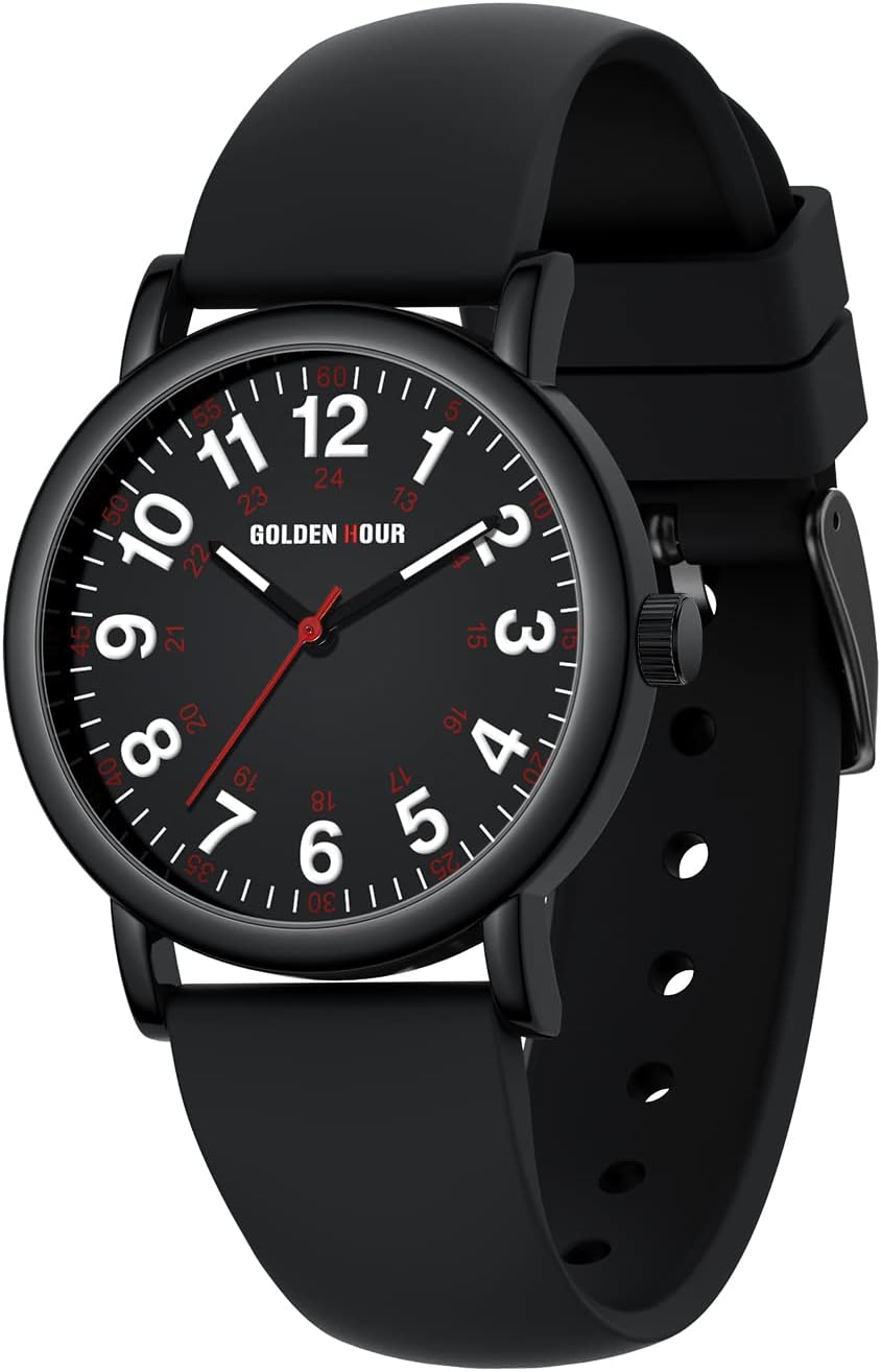GOLDEN HOUR Waterproof Nurse Watch for Medical Professionals, Students Women Men...