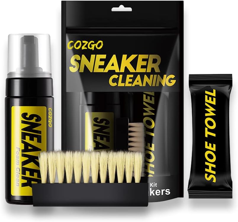 COZGO Shoe Cleaner Kit for Sneaker, Water-Free Foa...