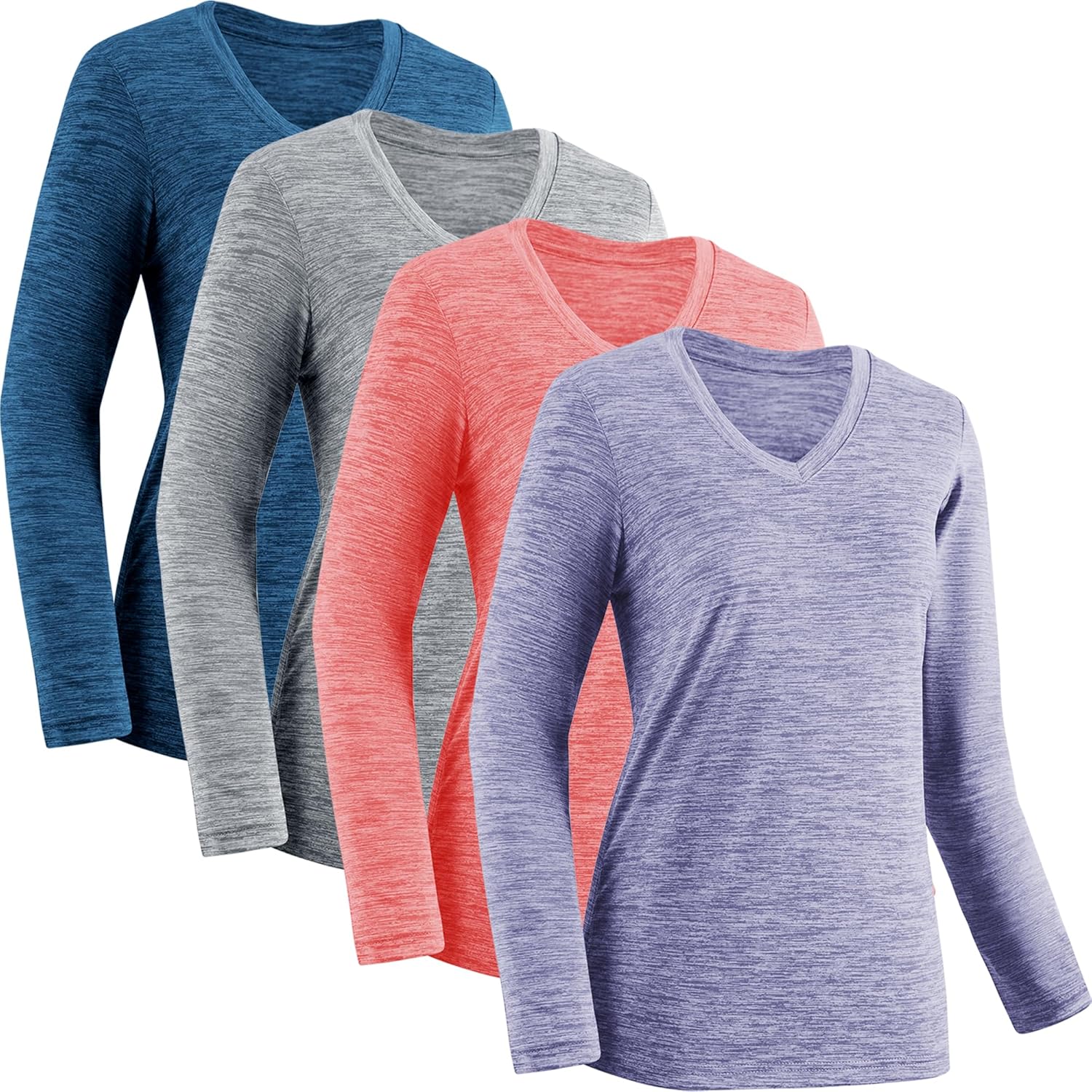 Moisture Wicking Shirts for Women Quick Dry Athletic Running Long Sleeve T Shirt...