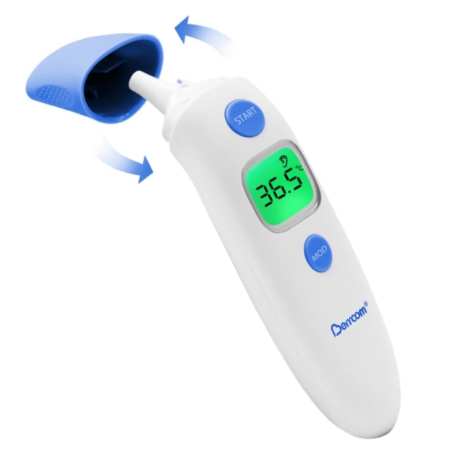 Berrcom Forehead and Ear Digital Thermometer 2 in 1 Non Contact Medical Thermome...