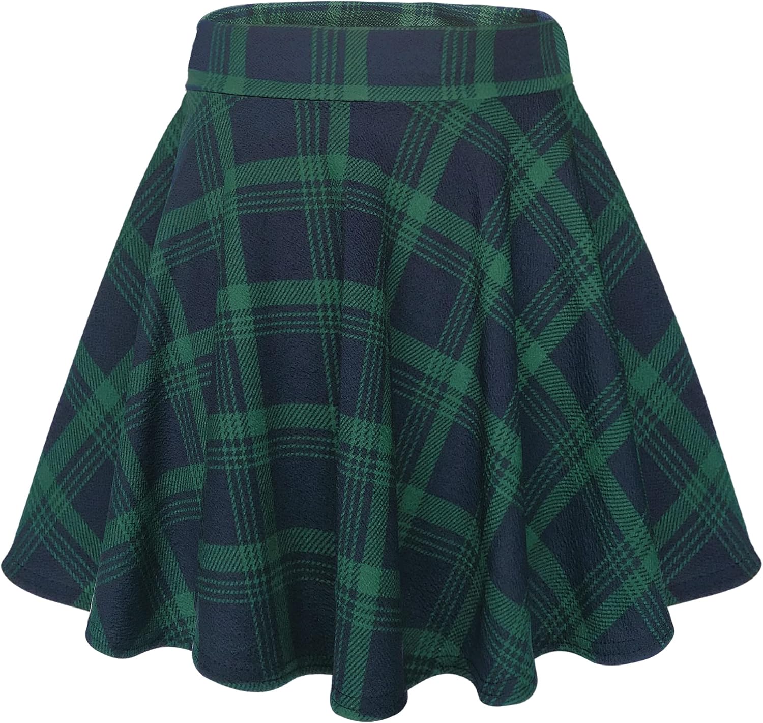 Urban CoCo Women's Basic Versatile Stretchy Flared Casual Mini Skater Skirt X-La...