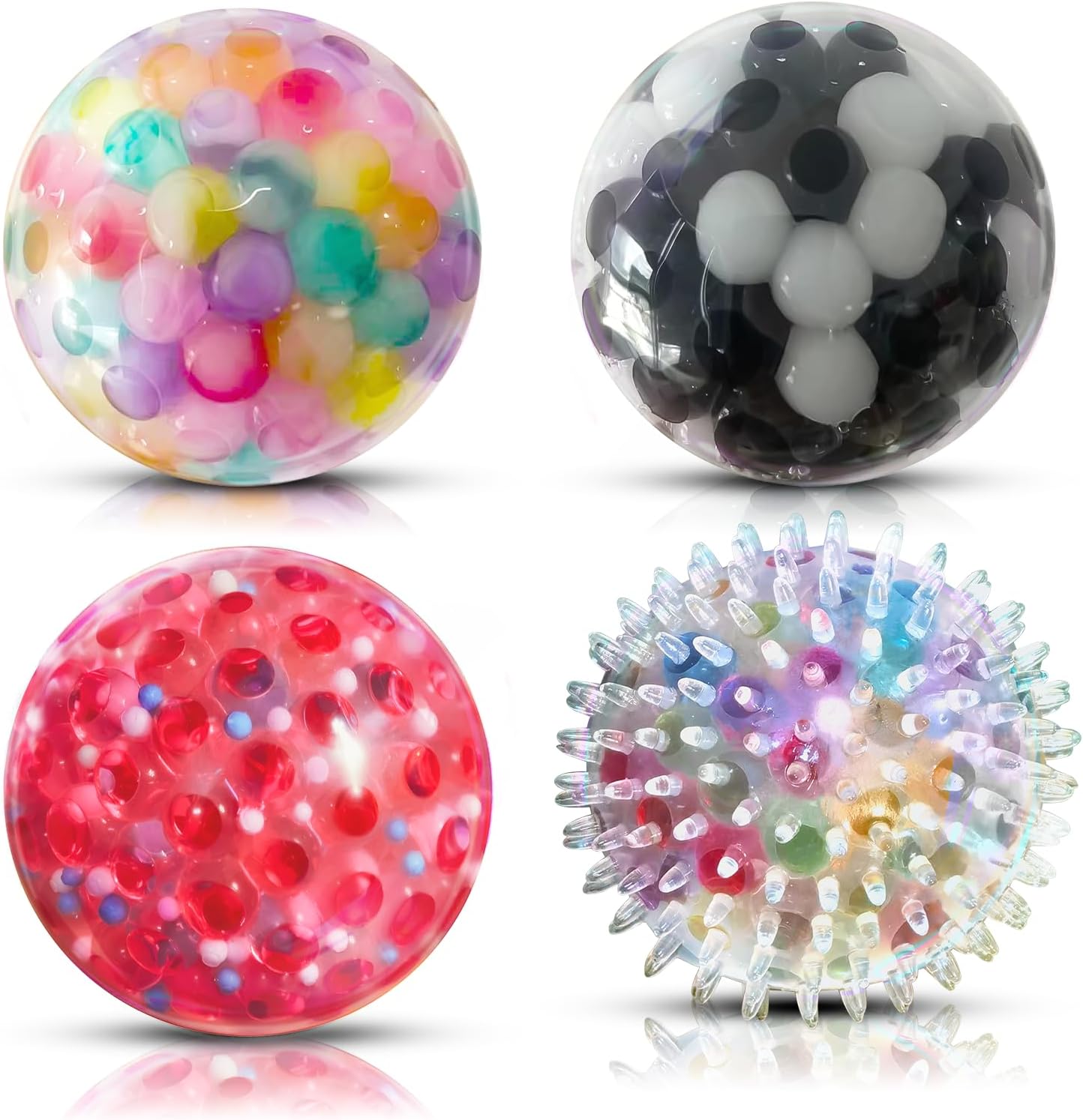 ALMAH Stress Balls for Adults (4 Pack), Hand Exerc...